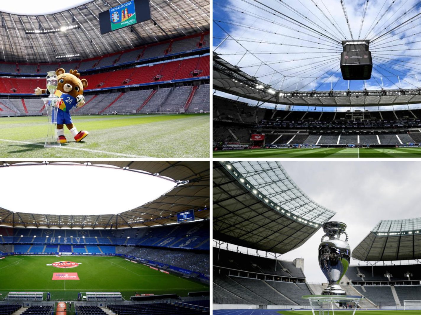 In zehn Stadien wird während der Fußball-EM gespielt.