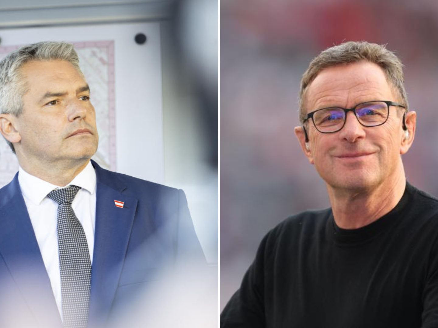 Fußball: Kanzler Nehammer sprach mit Rangnick über die Stadionmisere.