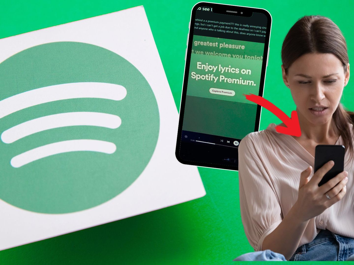 Spotify's neuste Änderung bietet Lyrics nur noch für zahlende Kunden