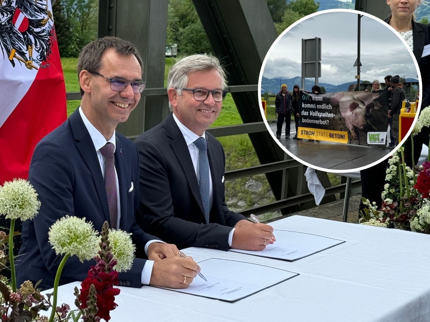 Rhesi-Staatsvertrag-Unterzeichnung