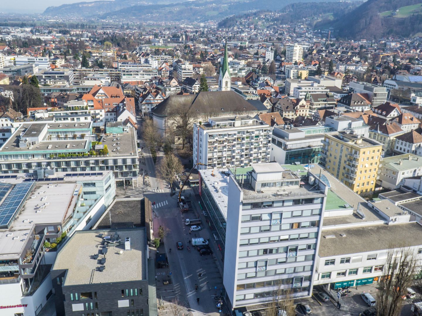 Dornbirn aus der Vogelperspektive Dornbirn aus der Vogelperspektive