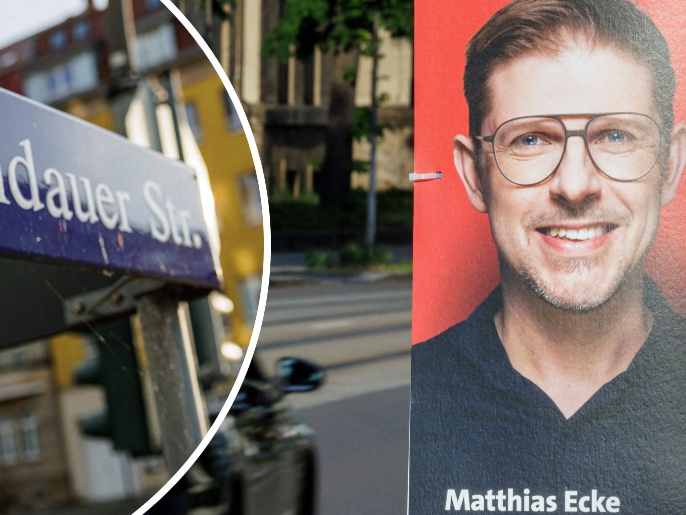 Insgesamt vier junge Männer haben SPD-Politiker Matthias Ecke (r.) in der Schandauer Straße in Dresden attackiert.