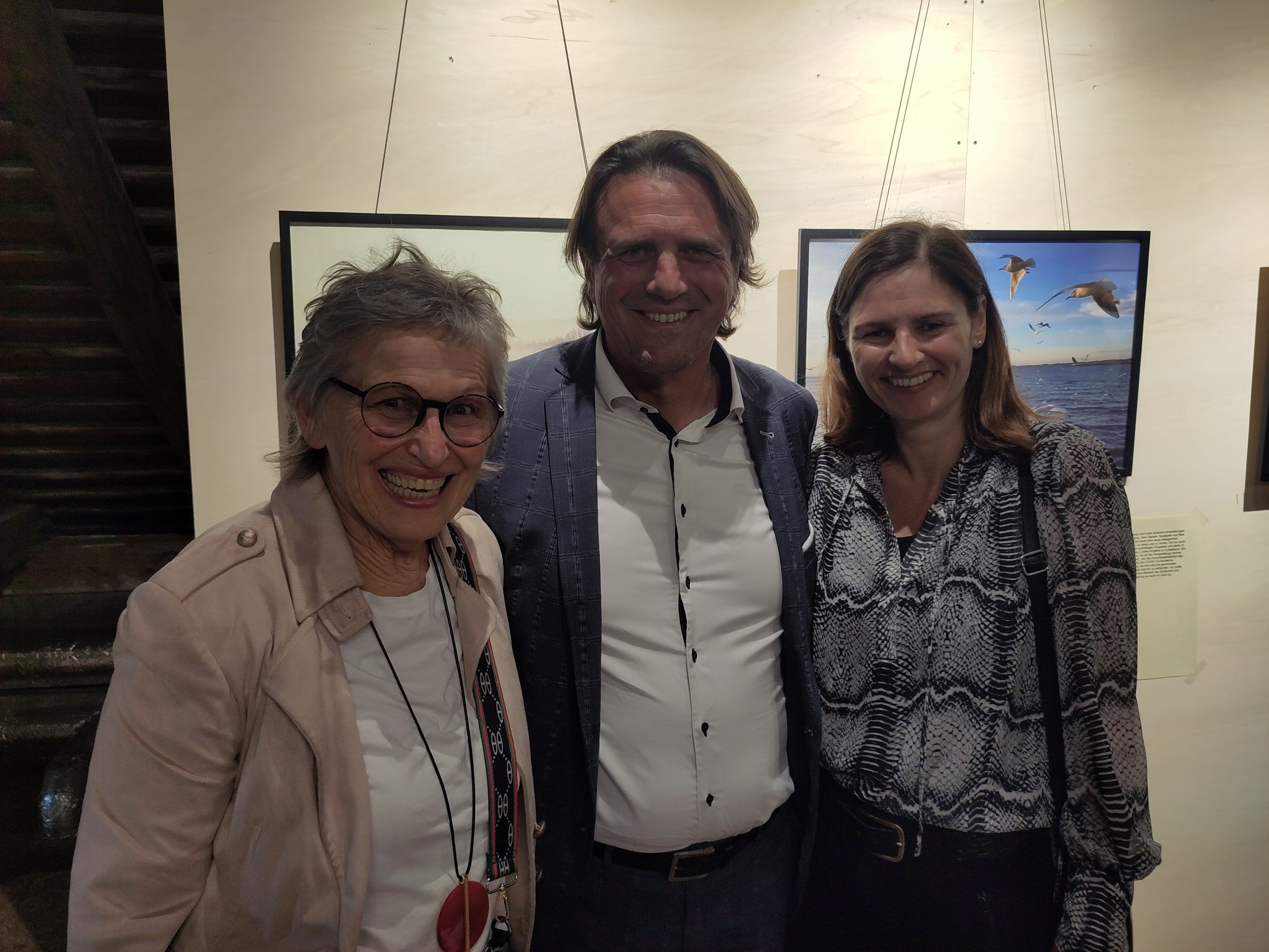Erna Gächter (l.) mit Bürgermeister Gerd Hölzl und Gattin Angelika hatten einen richtigen Spaß.