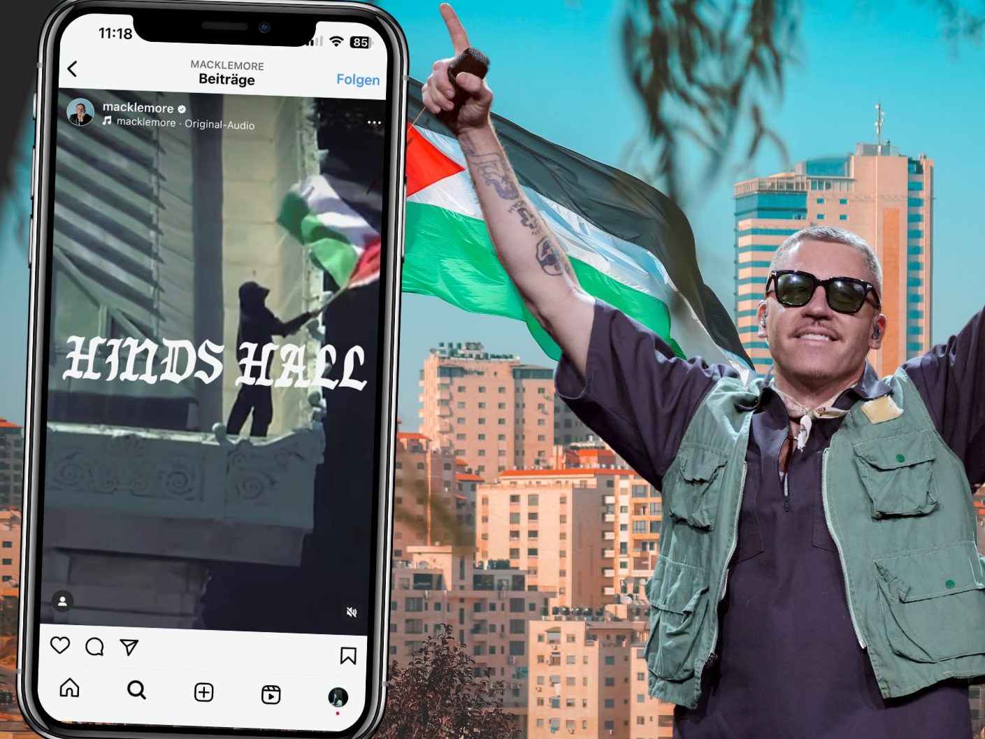Der 40-jährige Sänger veröffentlichte den Song "Hind's Hall" am Montag (Ortszeit) über seine Profile in sozialen Medien. Der 40-jährige Sänger veröffentlichte den Song "Hind's Hall" am Montag (Ortszeit) über seine Profile in sozialen Medien.