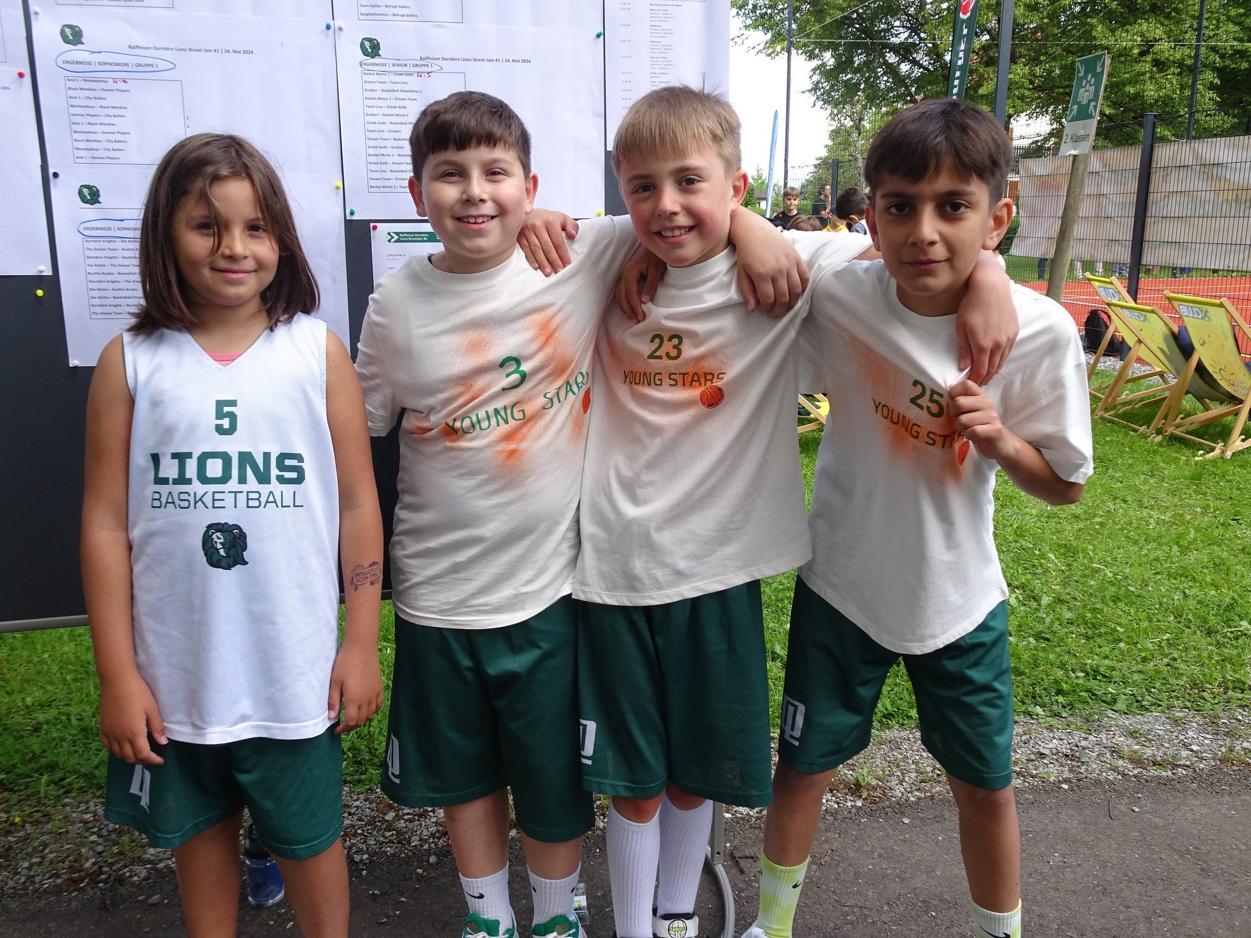 Die Young Stars Lions Flora, Ilker, Rafael und Kay waren begeistert vom ersten Street Jam. Die Young Stars Lions Flora, Ilker, Rafael und Kay waren begeistert vom ersten Street Jam.