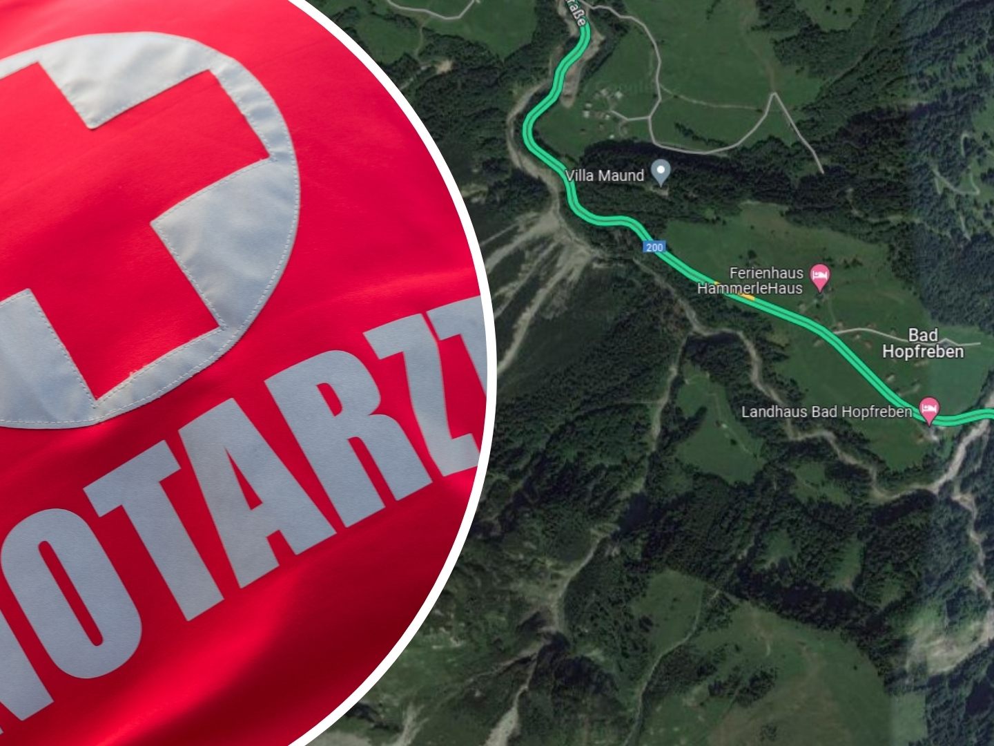 Der Unfall ereignete sich in Schoppernau, Bad Hopfreben. (Symbolbild) Der Unfall ereignete sich in Schoppernau, Bad Hopfreben. (Symbolbild)