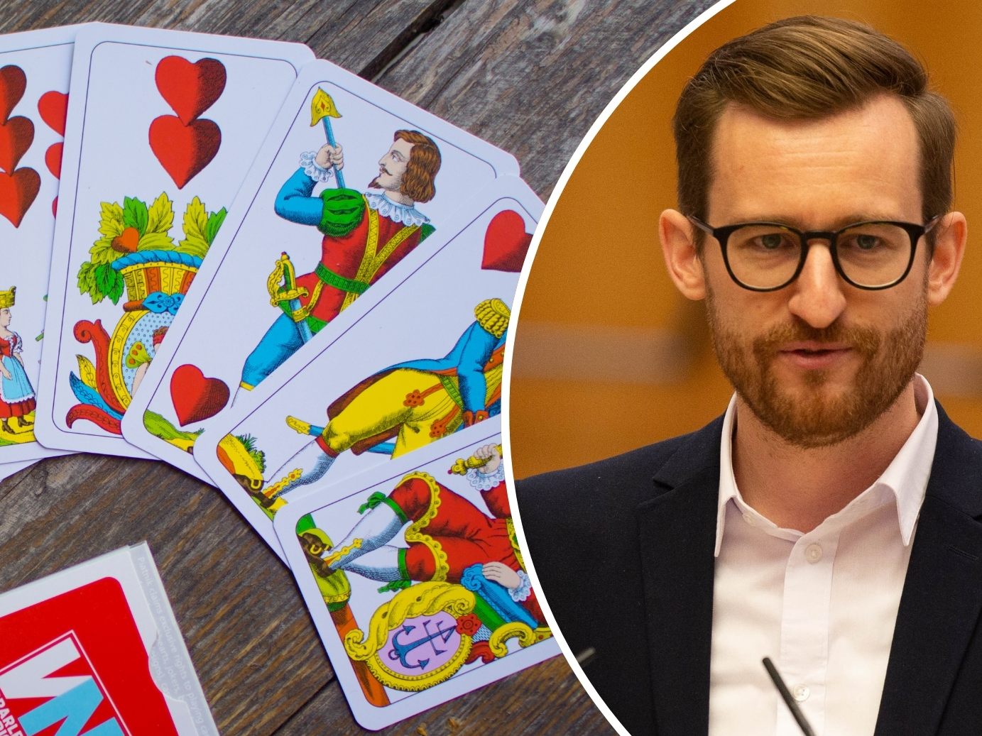 Mit der Forderung nach "Jassen auf Krankenschein" für Senioren machen die Vorarlberger NEOS im Landtagswahlkampf auf sich aufmerksam. Mit der Forderung nach "Jassen auf Krankenschein" für Senioren machen die Vorarlberger NEOS im Landtagswahlkampf auf sich aufmerksam.