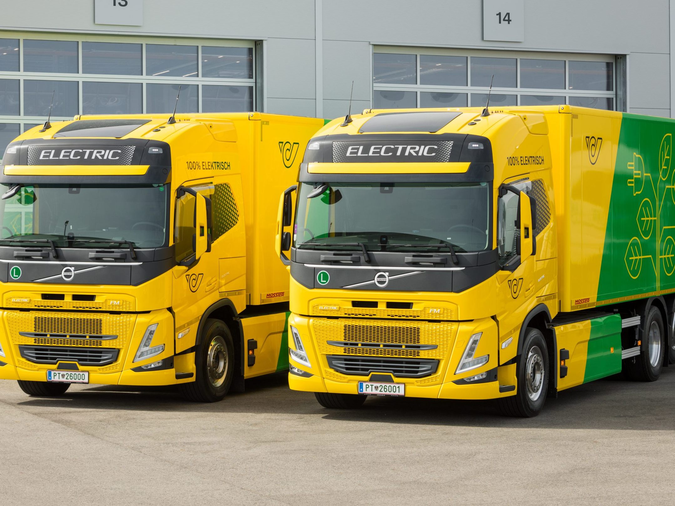 Die ersten zwei E-LKW wurden in Betrieb genommen.