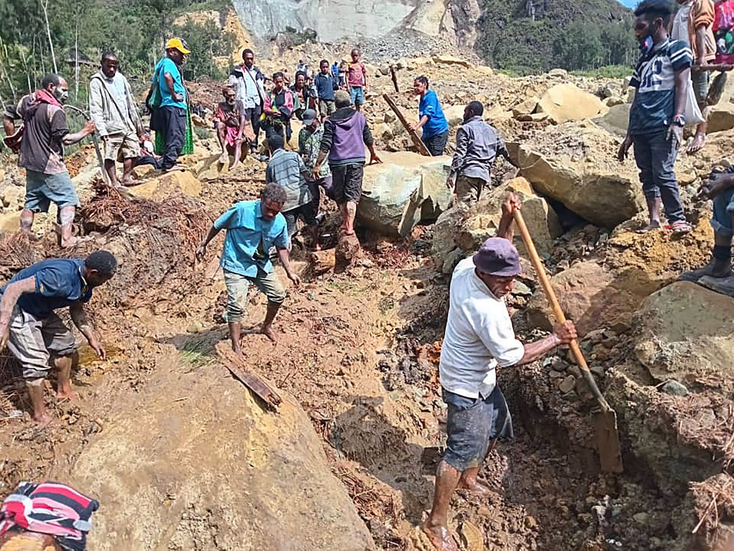 2.000 Personen wurden bei einem Erdrutsch in Papua-Neuguinea verschüttet.