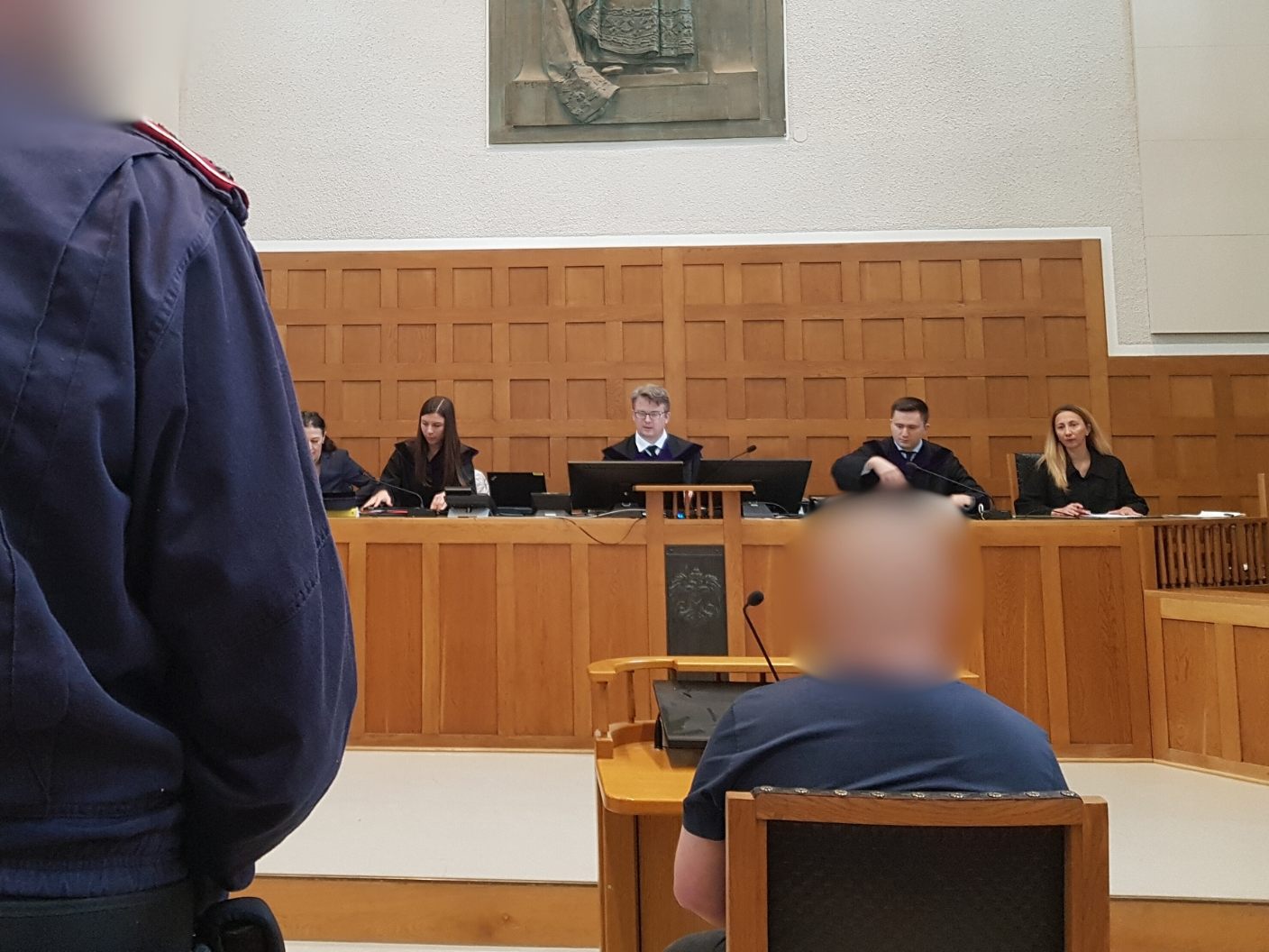 Der Angeklagte beim Prozess am Landesgericht Feldkirch.