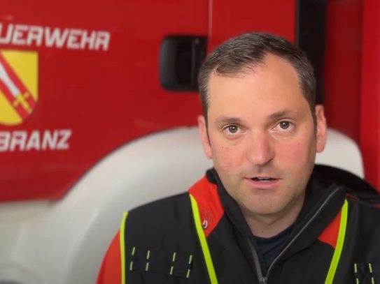 Der Hörbranzer Bürgermeister Andreas Kresser im Gespräch mit VOL.AT