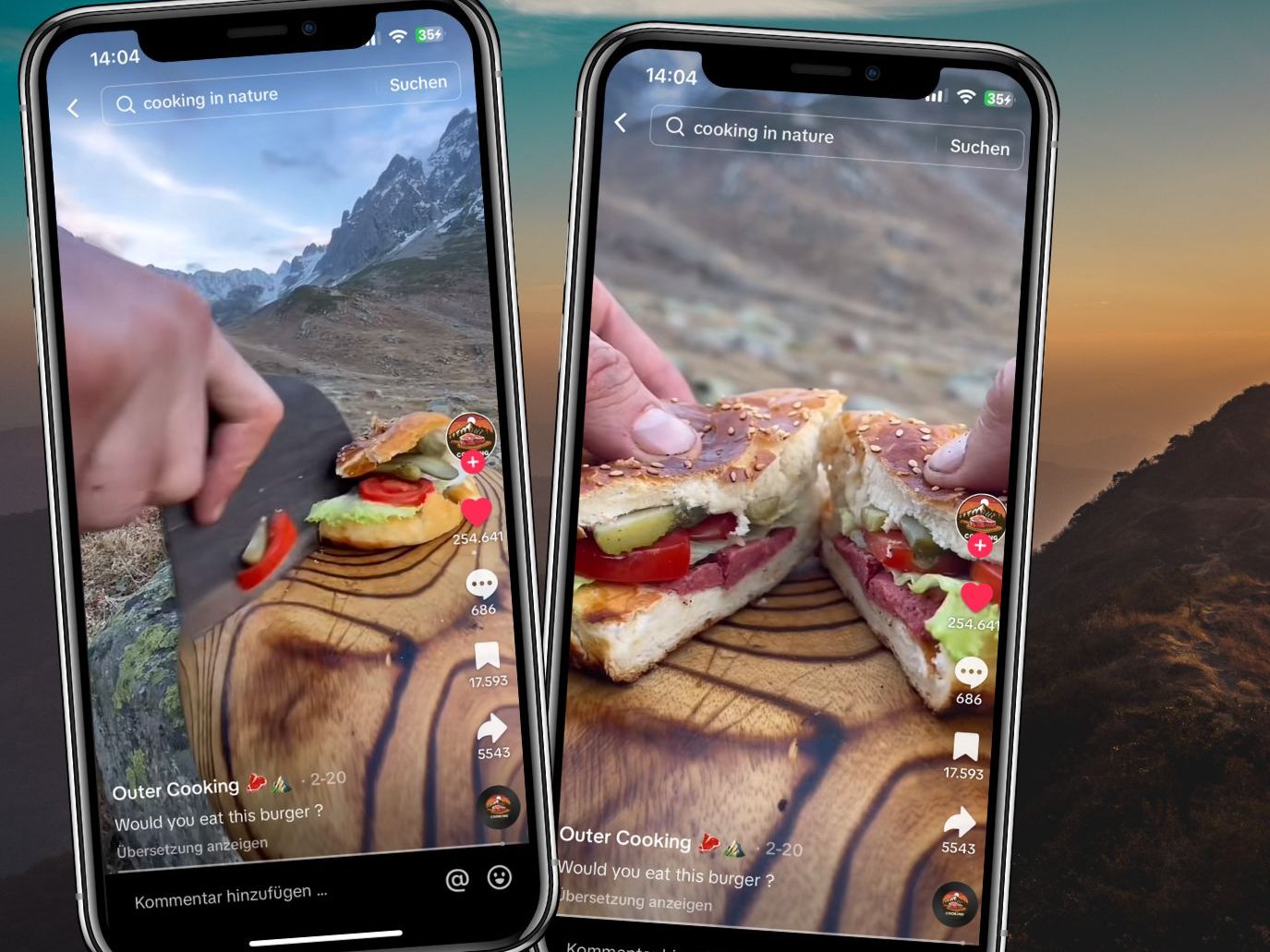 In einem beeindruckenden neuen Video, das auf Social Media für Aufsehen sorgt, nimmt ein Mann das Burgermachen auf ein neues Level – buchstäblich.