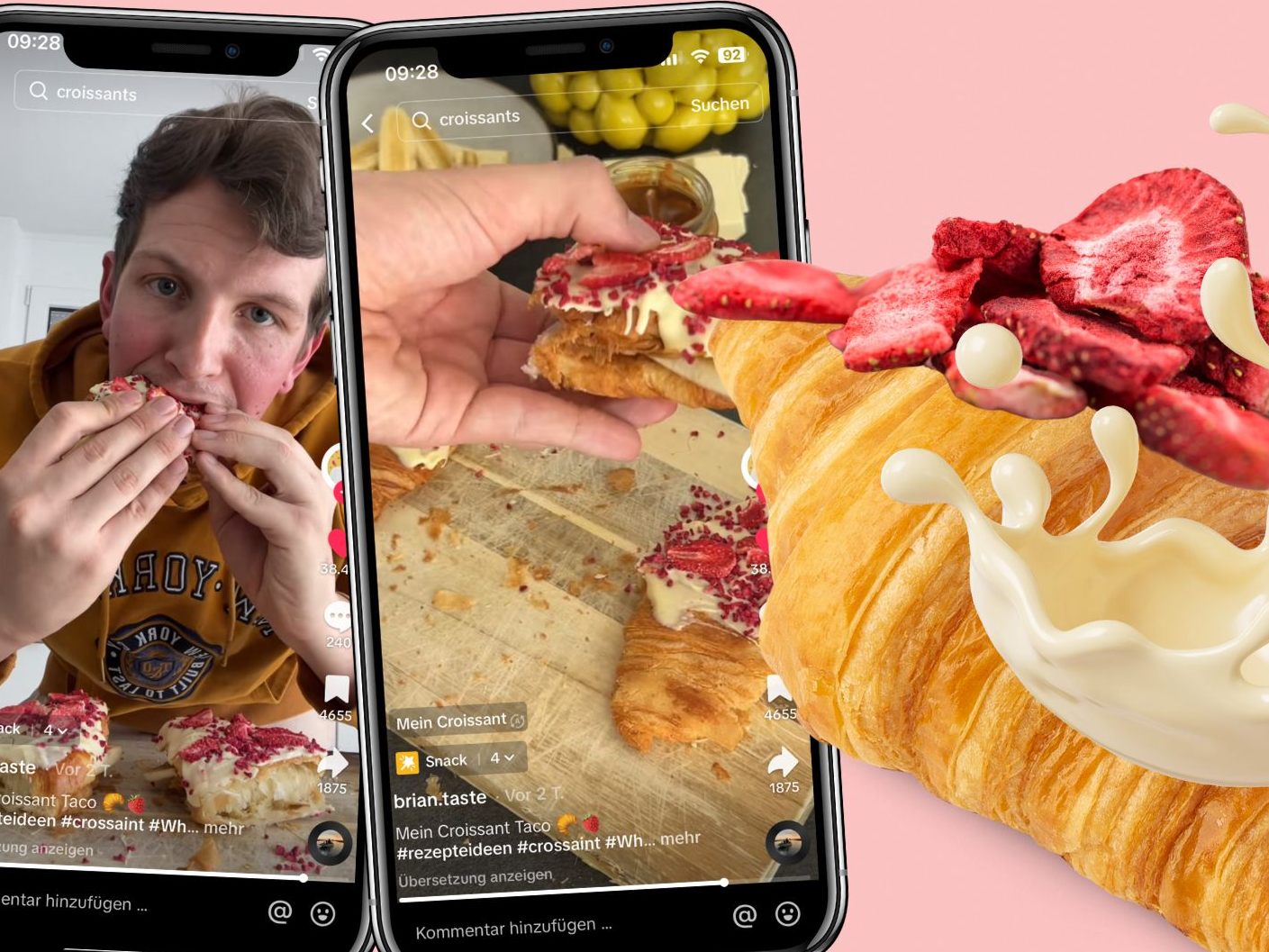 Ein neues Video zeigt, wie man mit einfachen Zutaten wie Croissants, weißer Schokolade und getrockneten Früchten ein unwiderstehliches Dessert zaubert. Ein neues Video zeigt, wie man mit einfachen Zutaten wie Croissants, weißer Schokolade und getrockneten Früchten ein unwiderstehliches Dessert zaubert.