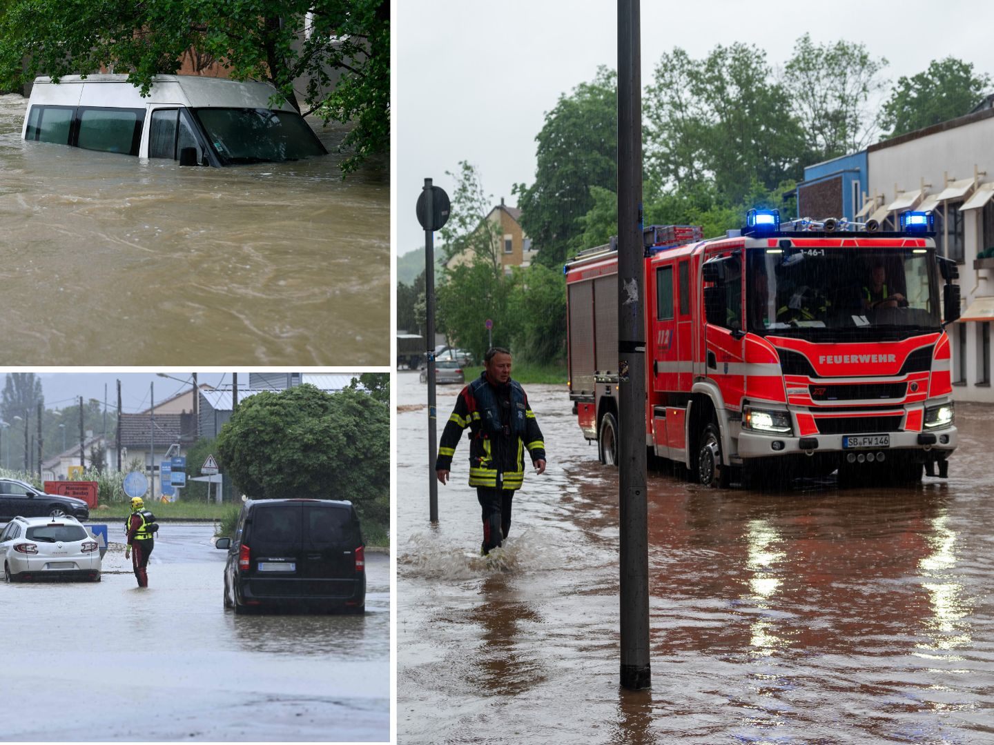 In Saarbrücken wurden zahlreiche Straßen überflutet