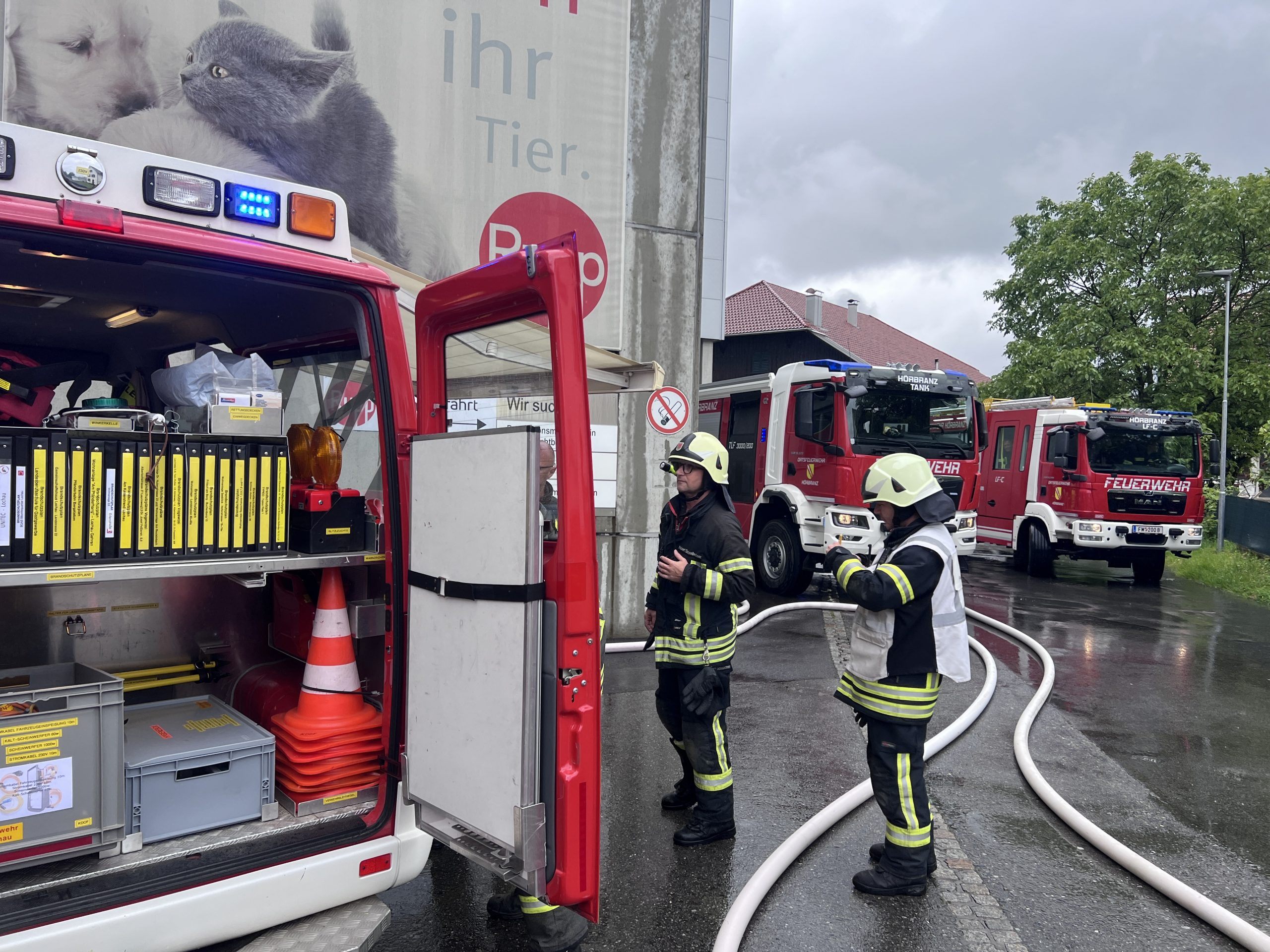 Brand bei Ruppfood in Hörbranz.