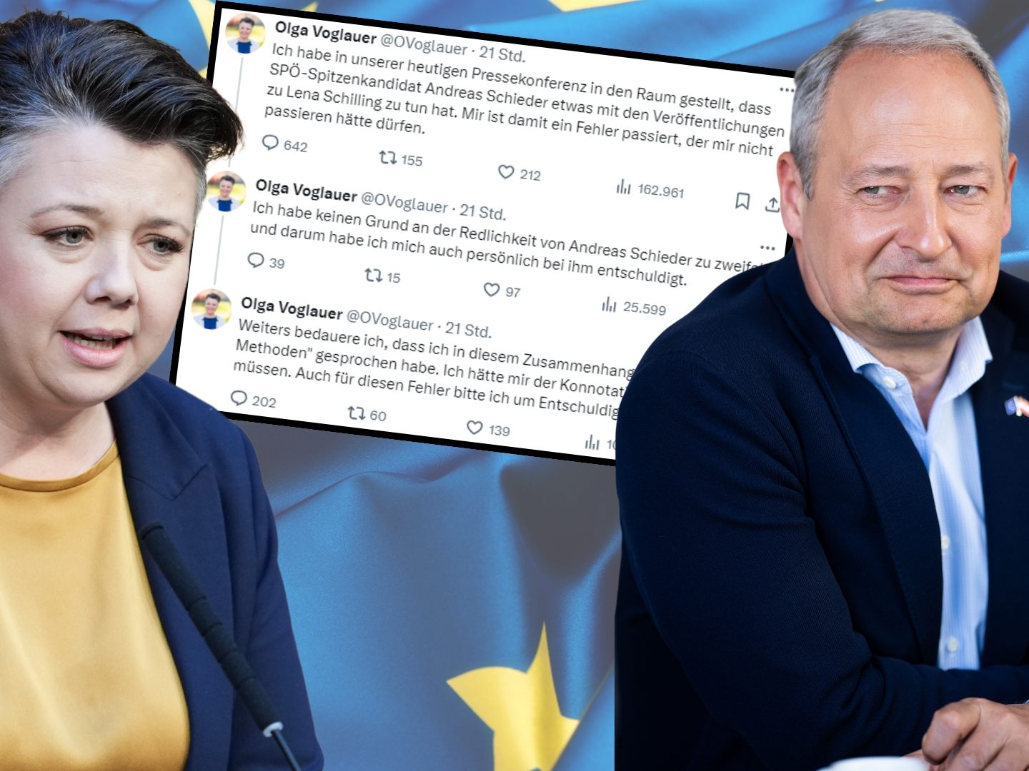 Die Formulierung sei Voglauer nicht "rausgerutscht", sondern sei verlesen worden, meint Schieder.