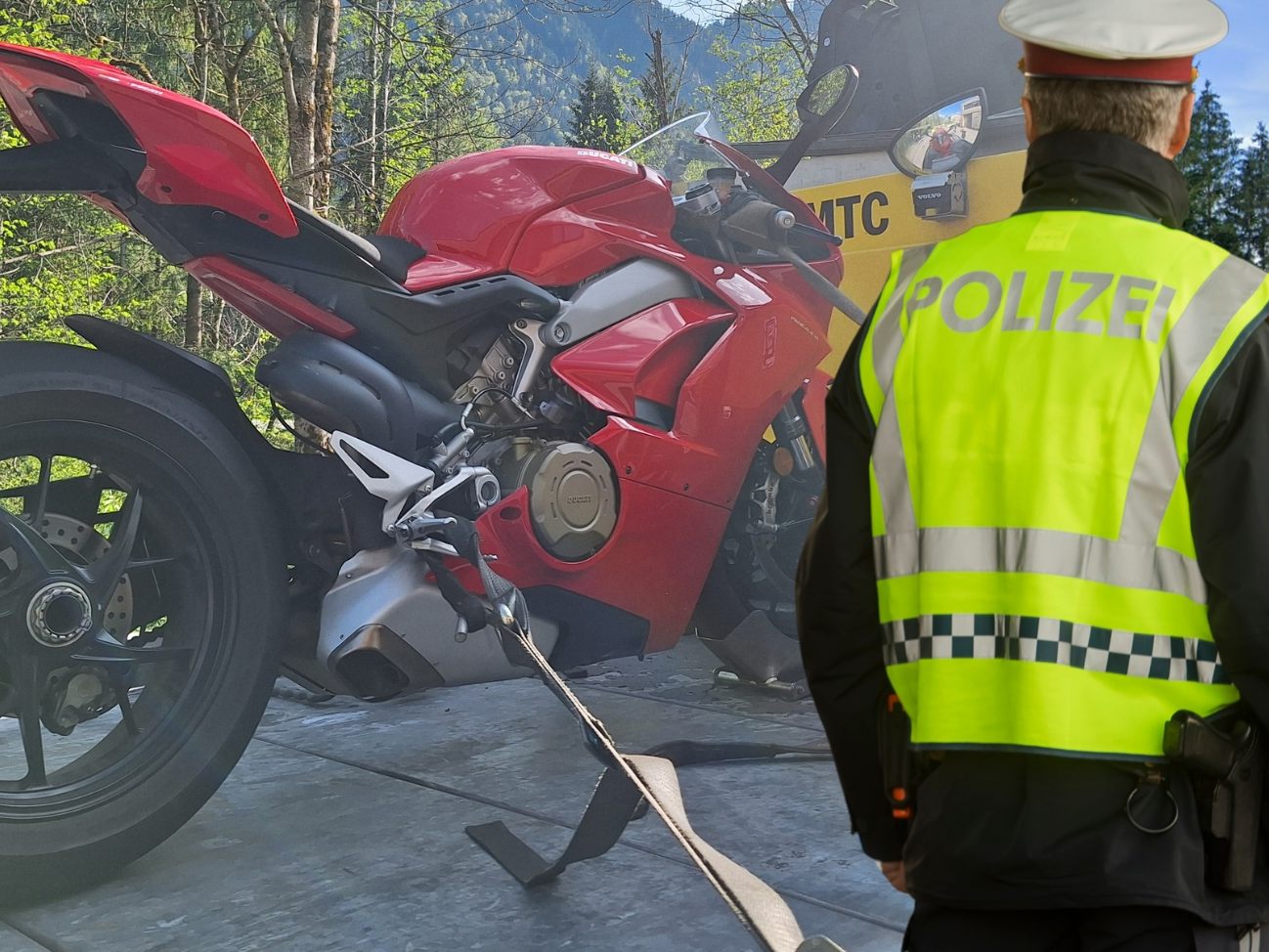Motorrad wurde beschlagnahmt.