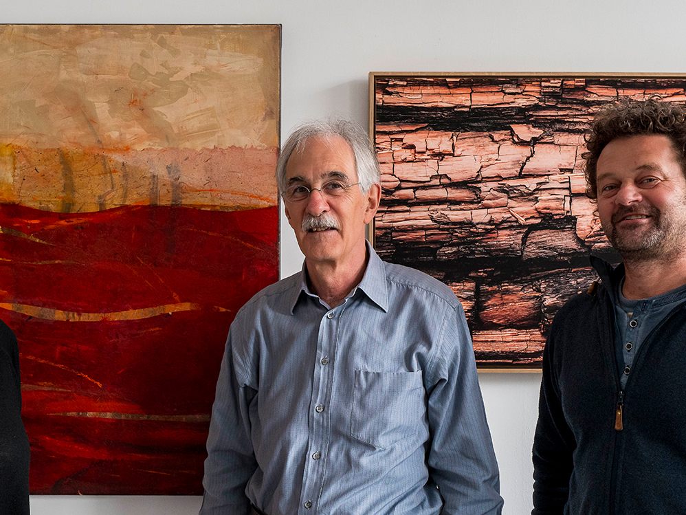 Das ausstellende Trio.