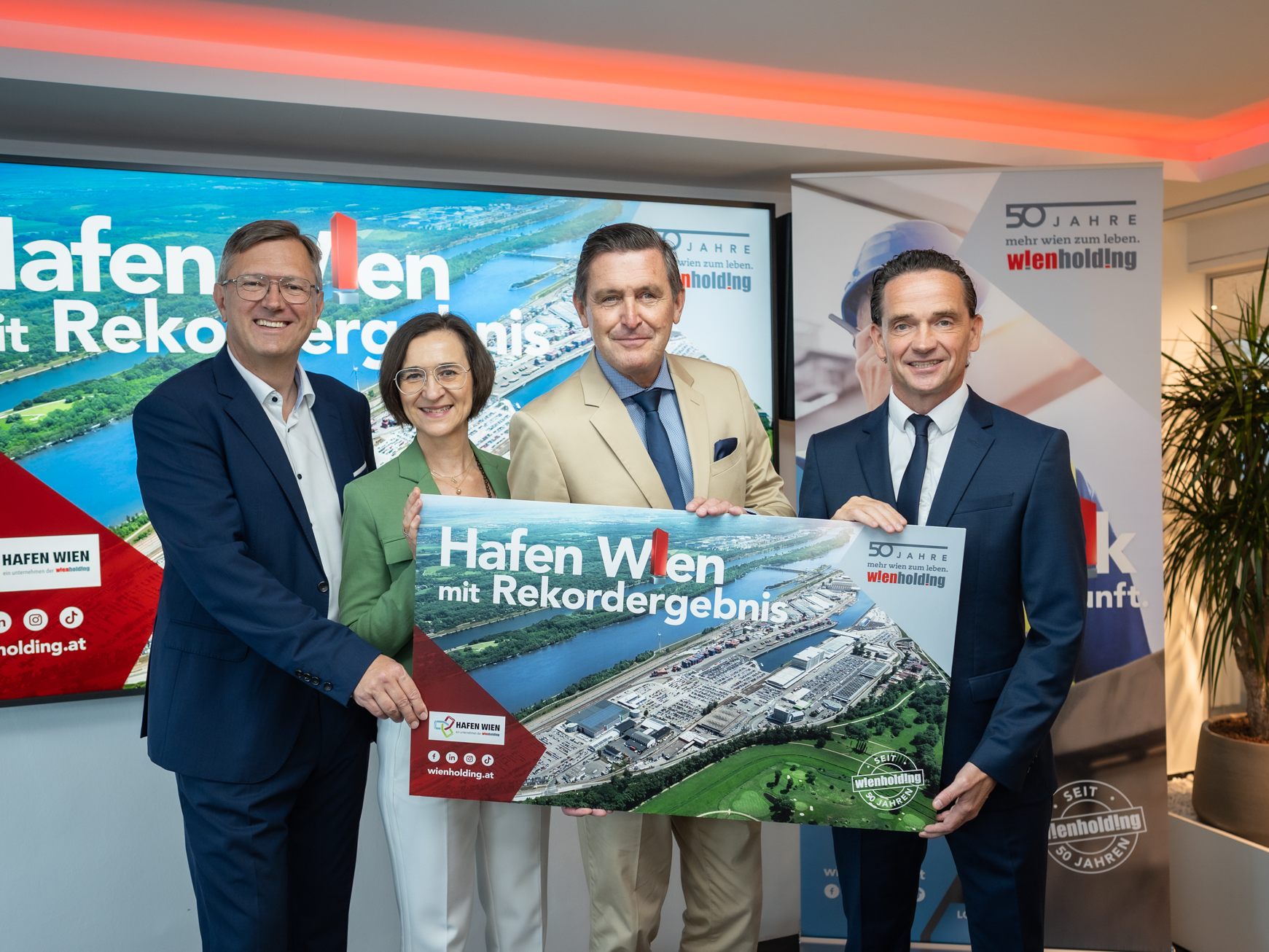 Der Hafen Wien hat im Vorjahr ein Rekordergebnis erzielt.