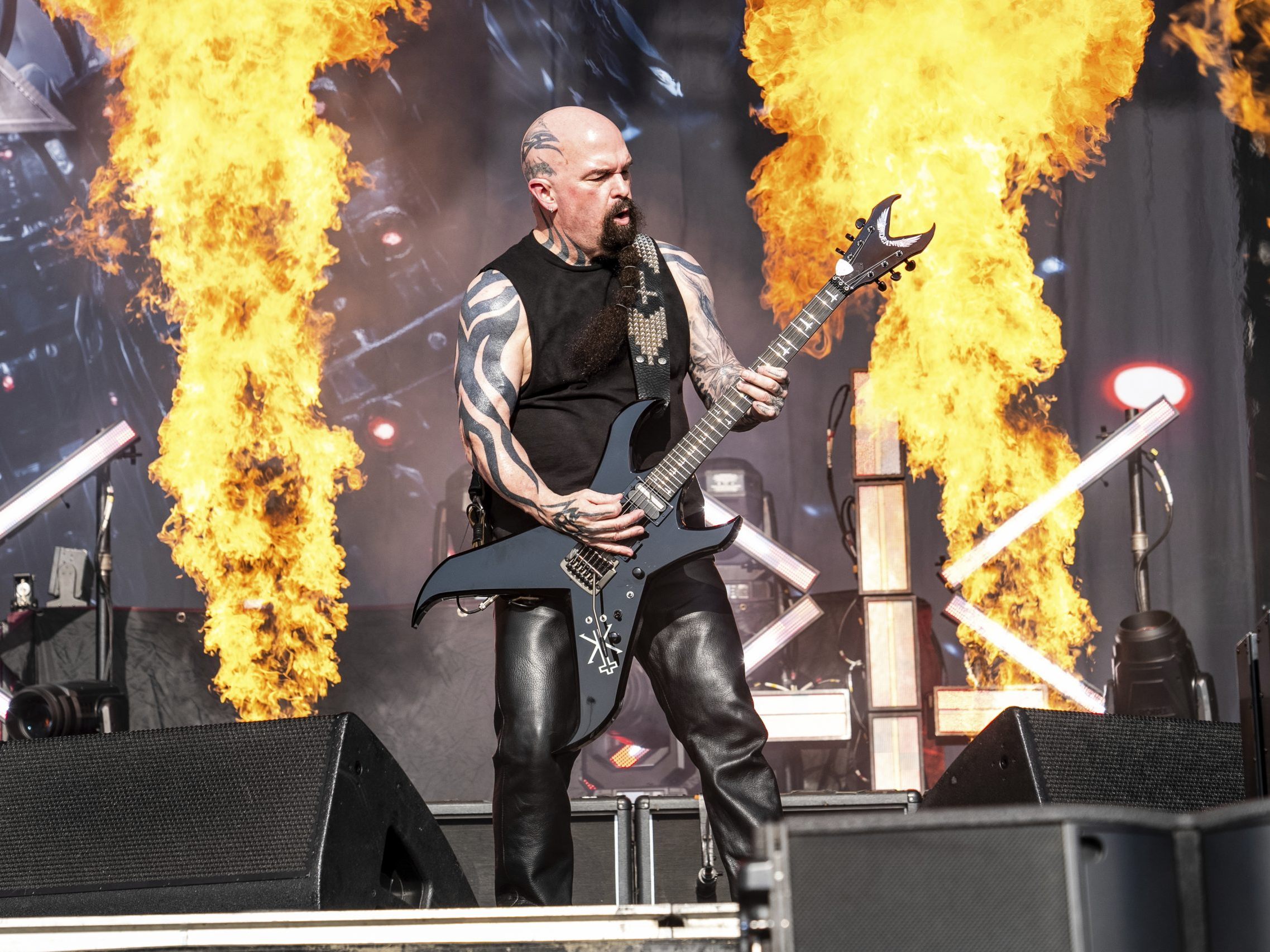 Kerry King stellt mit seinem eigenen Projekt die Metalheads beim Nova Rock zufrieden.