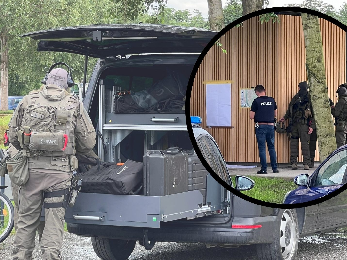 Groß-Einsatz der Polizei in Lustenau