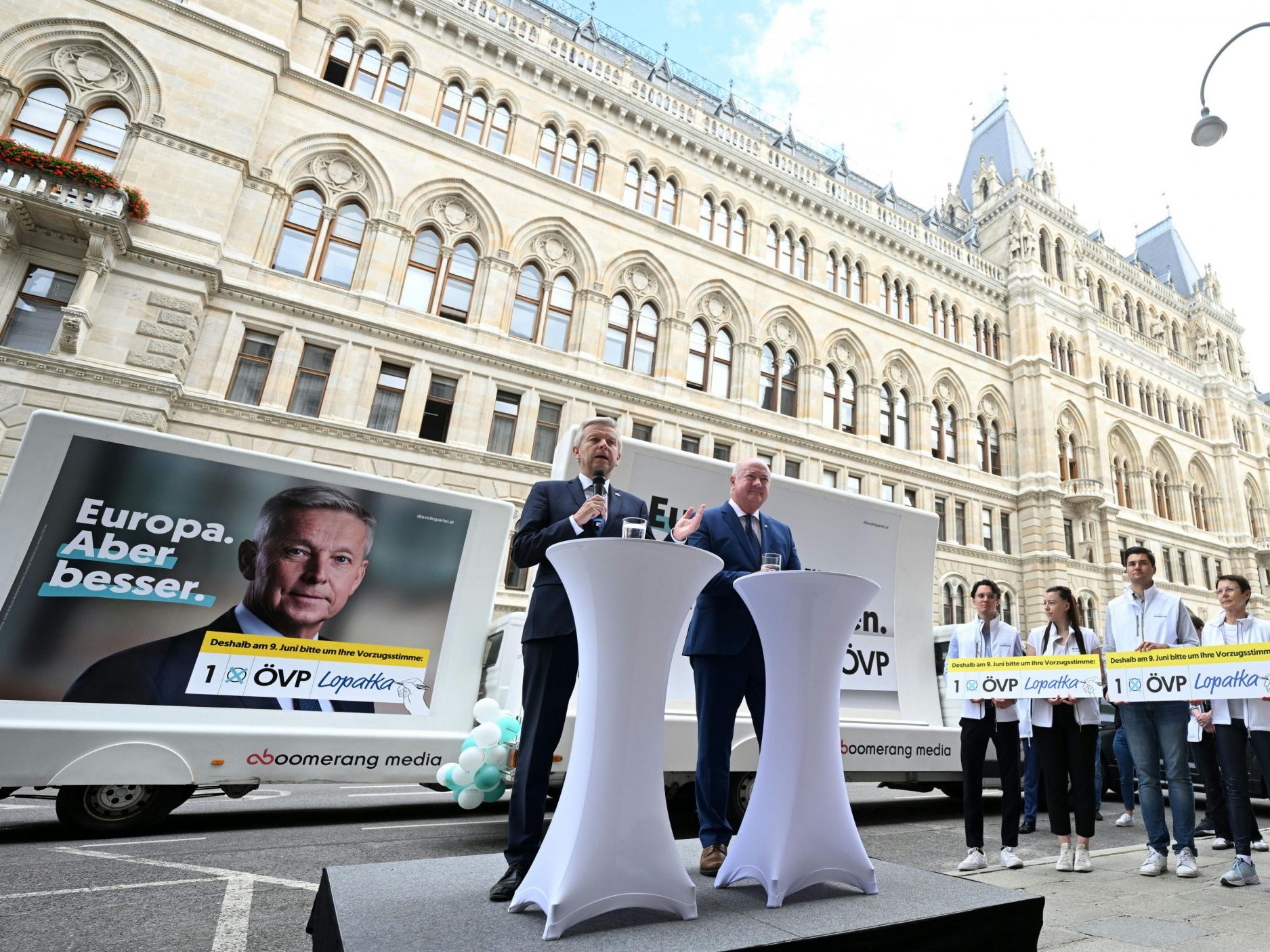 Die ÖVP beging ihr Wahlkampfende in Wien.