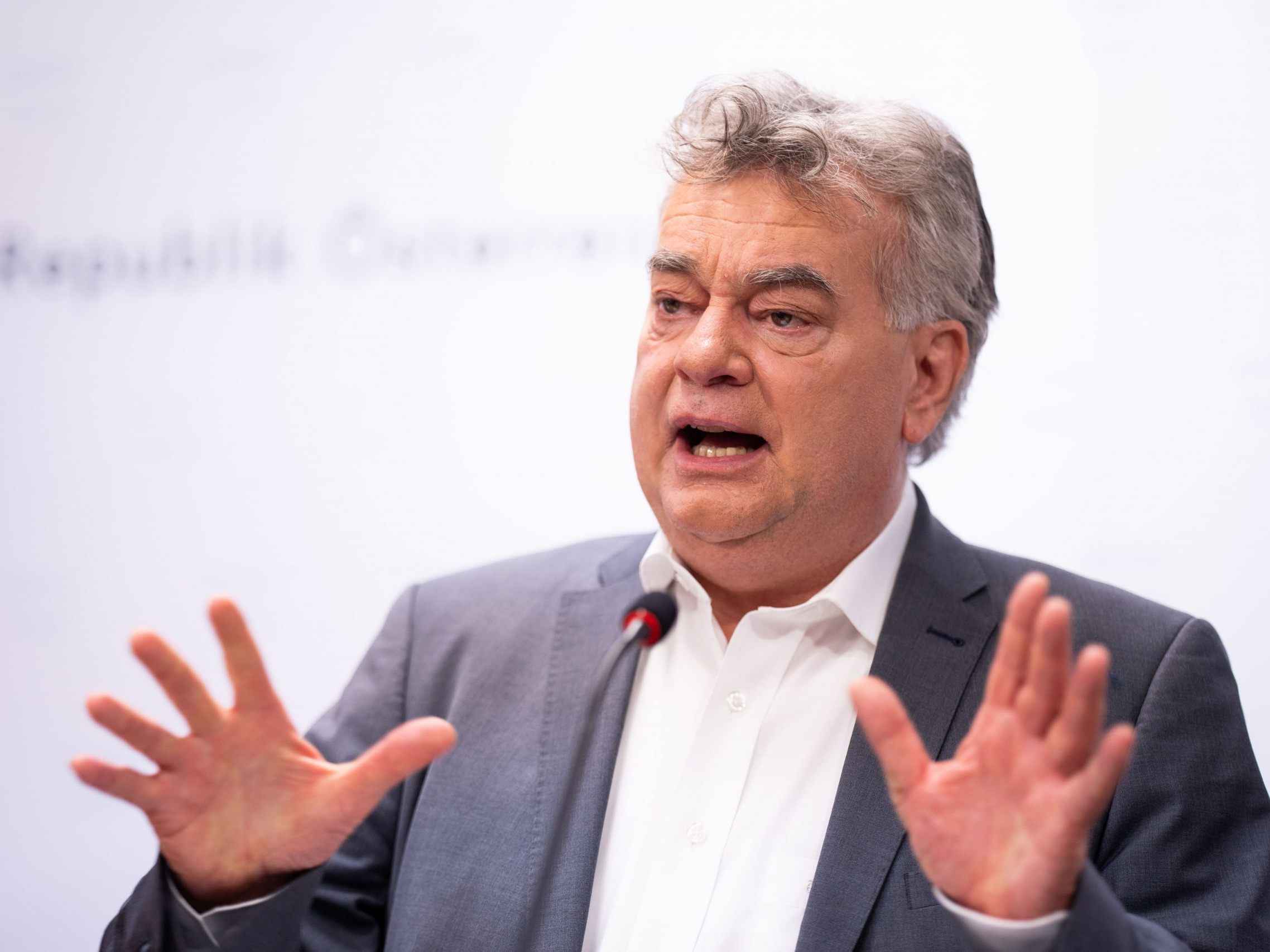 Kogler wollte nicht begründen, warum die ÖVP doch kein Vorschlagsrecht für den EU-Kommission haben soll.