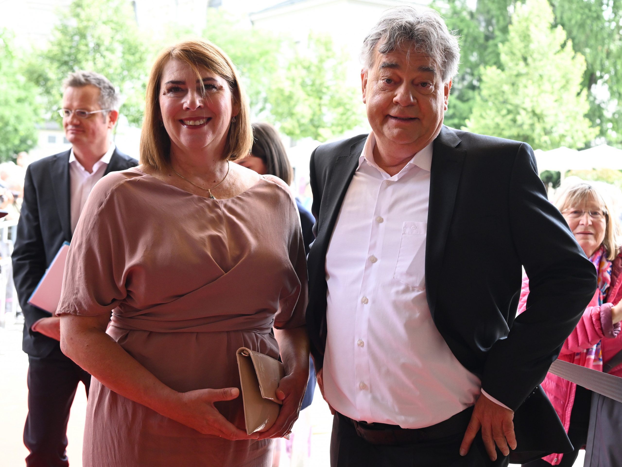 Werner Kogler und Sabine Jungwirth. Die beiden haben heimlich geheiratet.