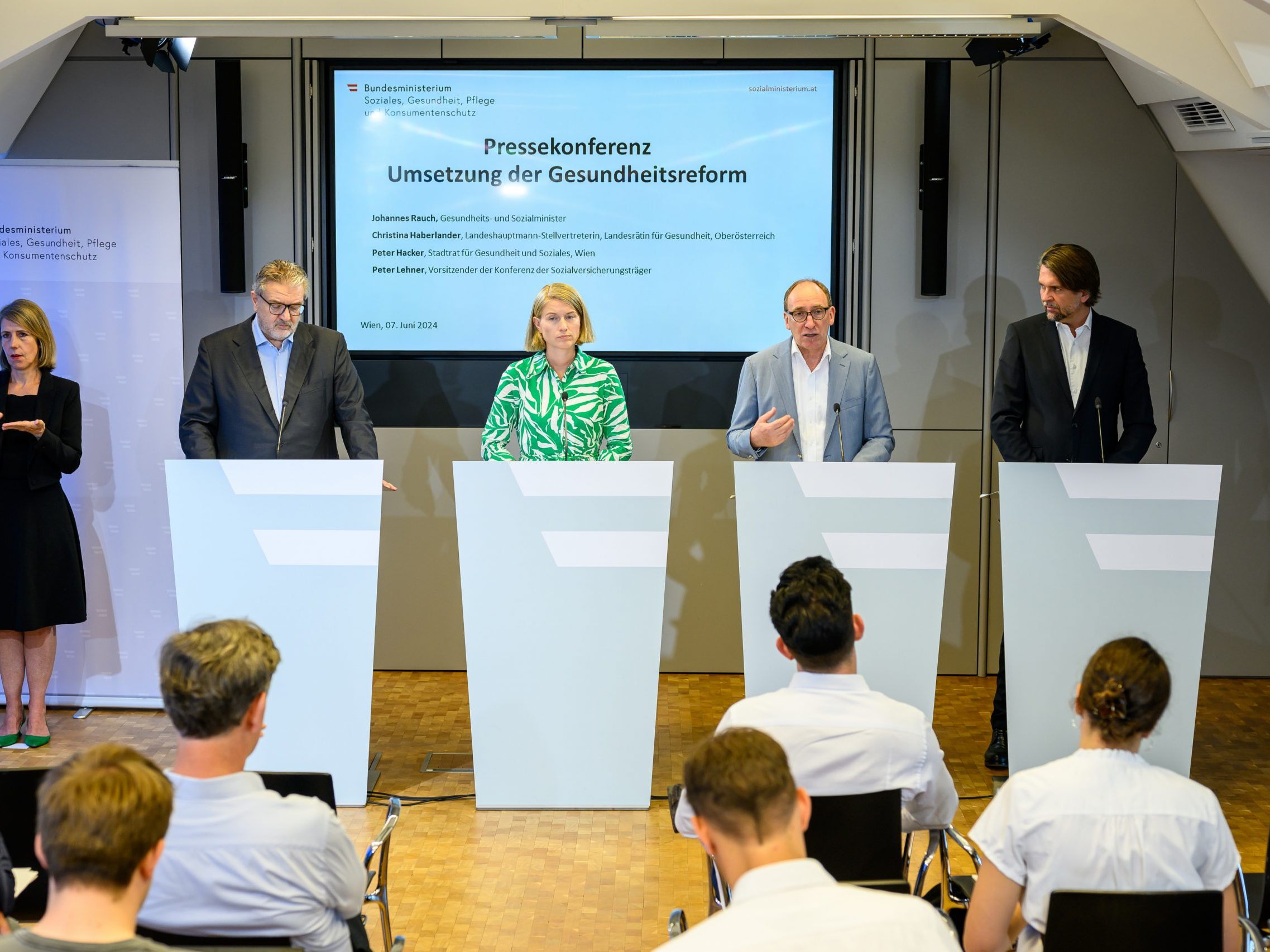 Die Regierung präsentierte ihre Pläne zur Gesundheitsreform.
