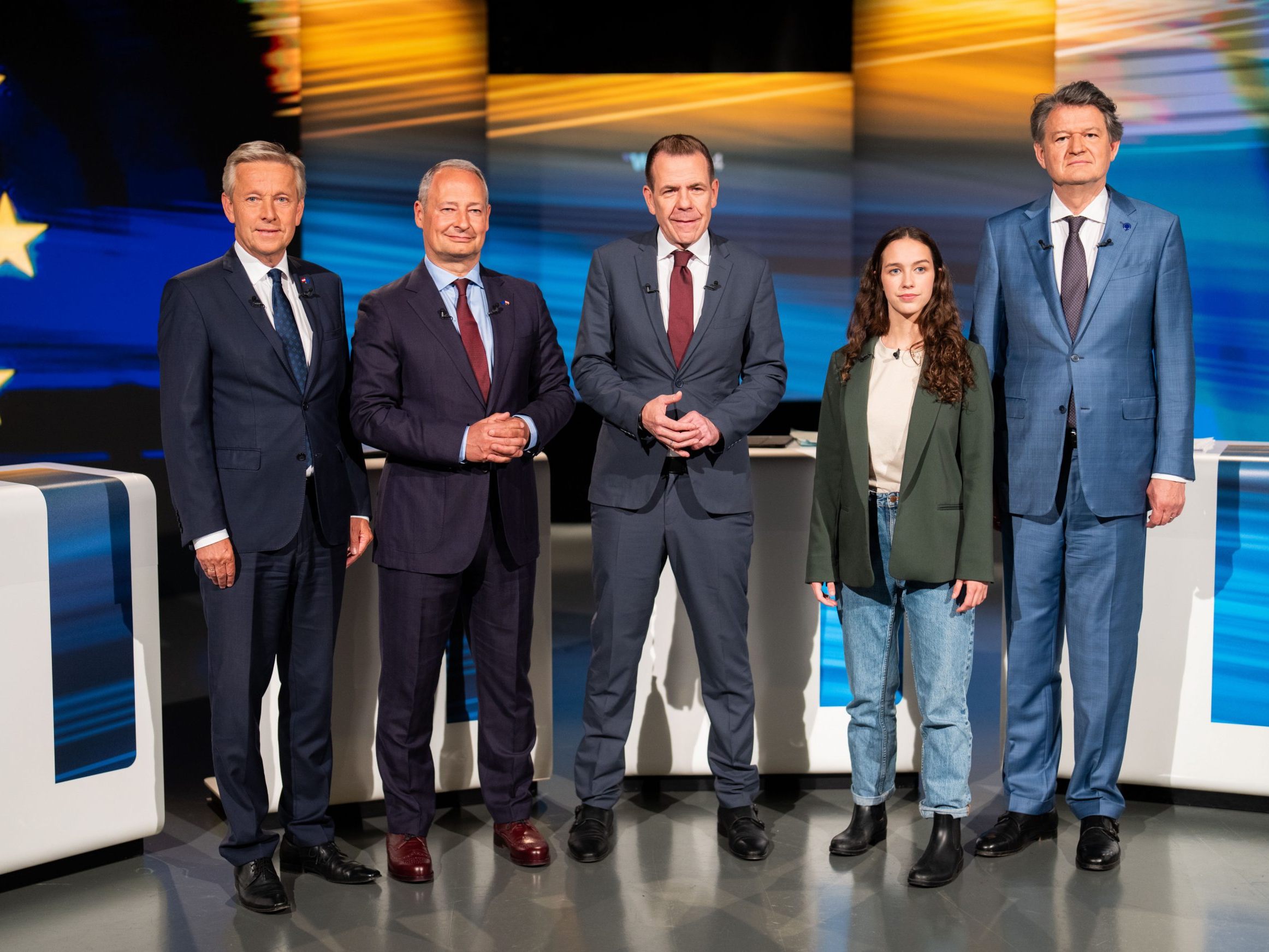 Erste Trendprognose zur EU-Wahl in Österreich. Erste Trendprognose zur EU-Wahl in Österreich.
