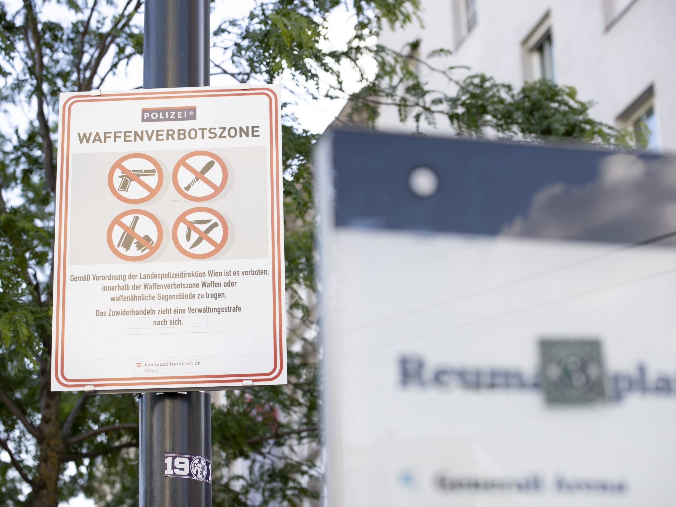 Vorerst kein Ende betreffend der Waffenverbotszone in Wien-Favoriten.