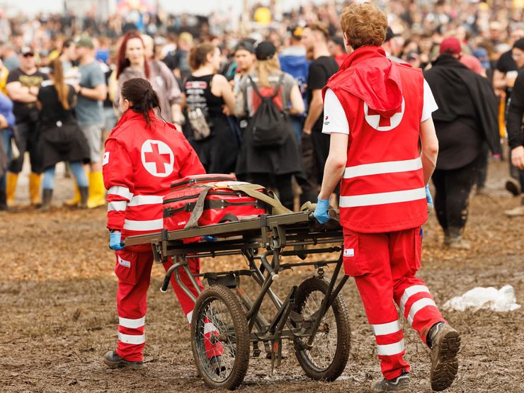 Das Rote Kreuz betreute 2.100 Personen beim Nova Rock. Das Rote Kreuz betreute 2.100 Personen beim Nova Rock.