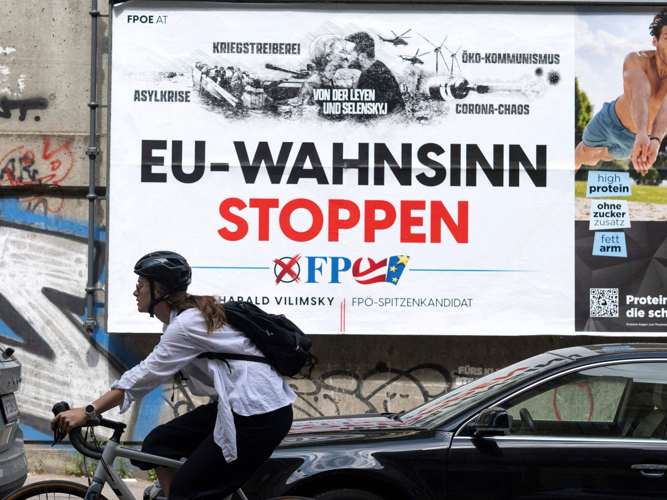 Die Bild-Zeitung erklärt ein FPÖ-Plakat zum "ekelhaftesten" Wahlplakat 2024.
