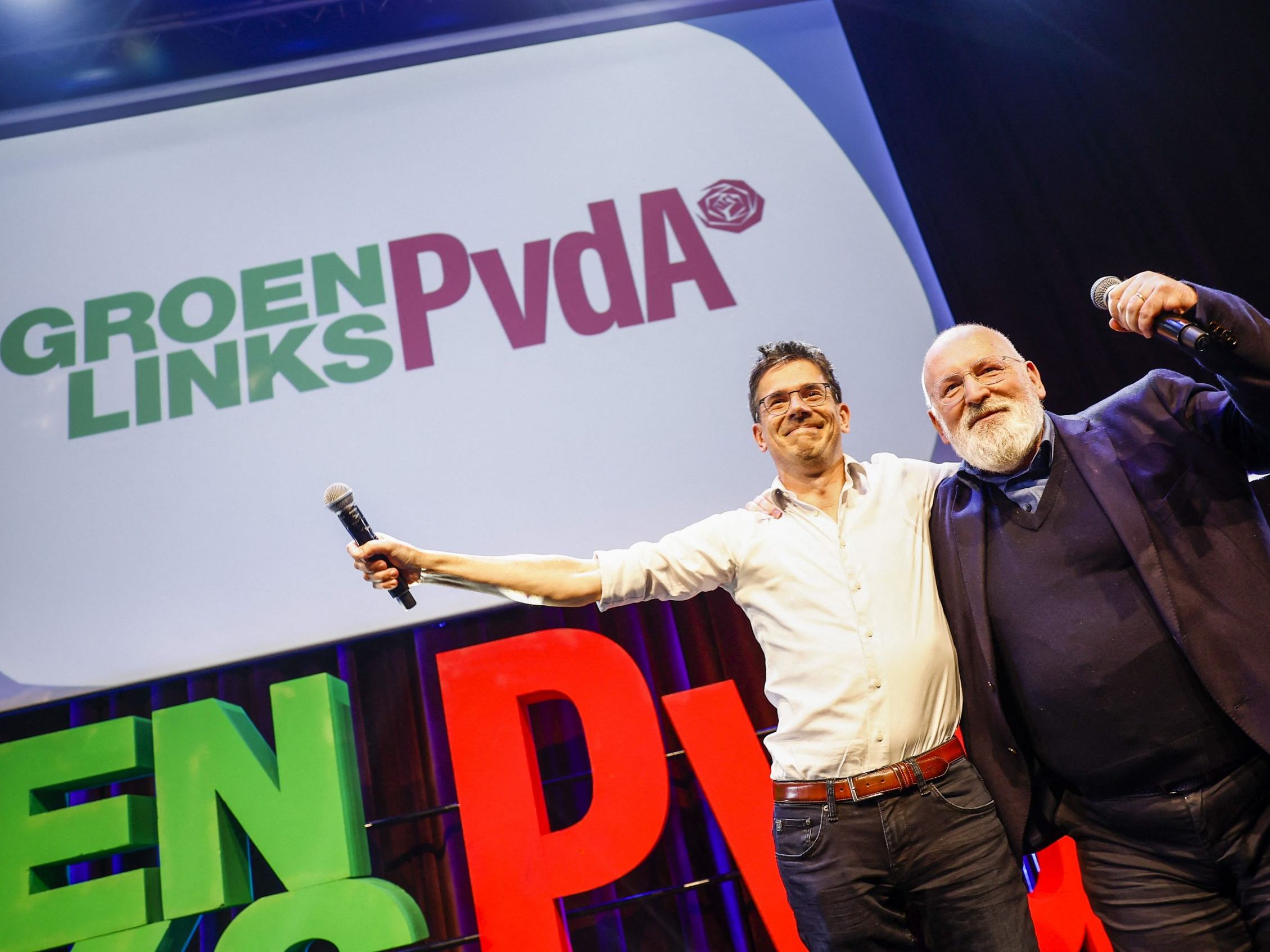 Das grün-linke Bündnis ist knapp vor der Wilders-Partei.