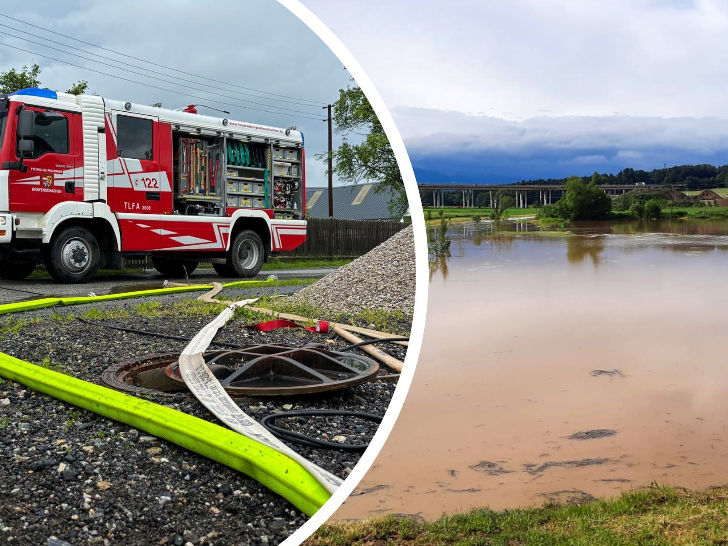 Starke Regenfälle forderten die Feuerwehren.