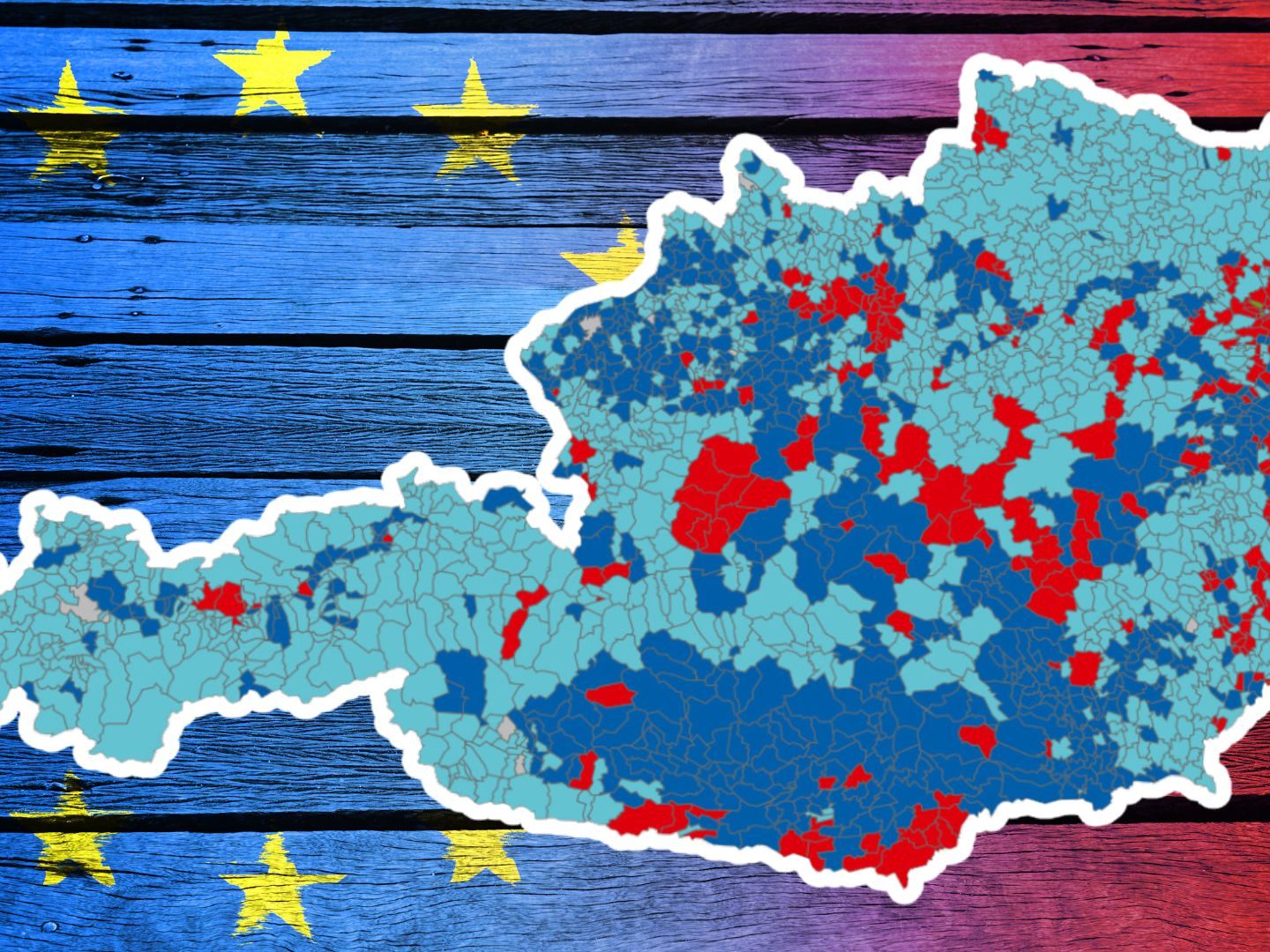 Die FPÖ legte bei der EU-Wahl in fast allen Gemeinden zu.