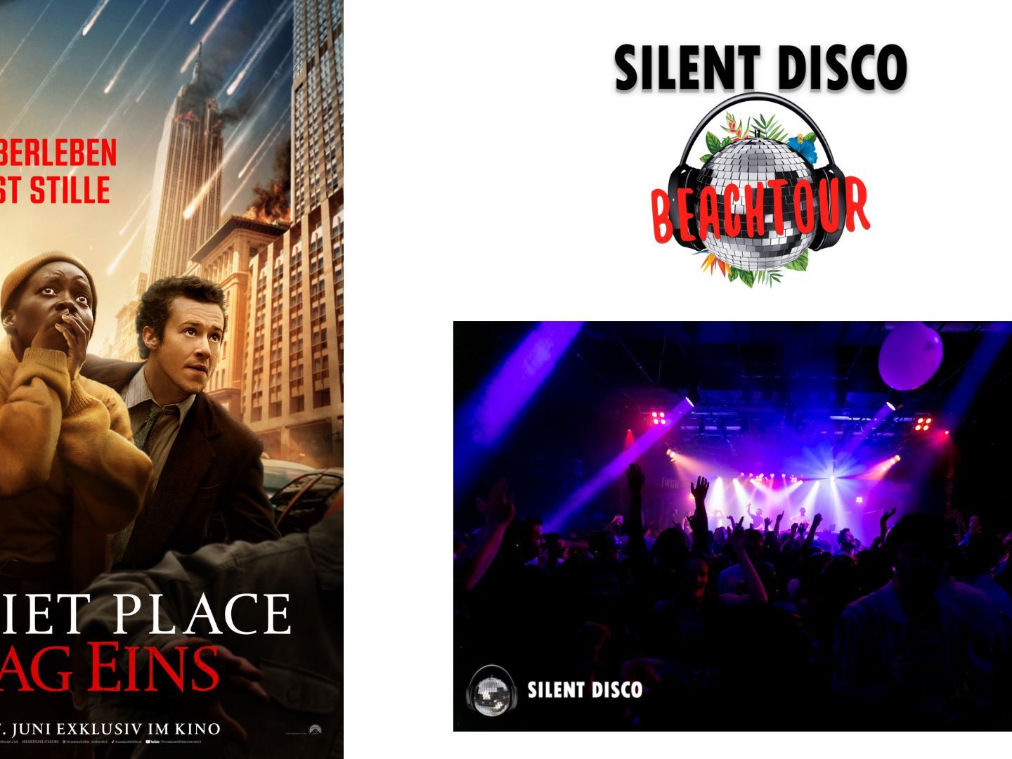 Gewinnspiel zum Filmstart von "A Quiet Place: Tag Eins". Gewinnspiel zum Filmstart von "A Quiet Place: Tag Eins".