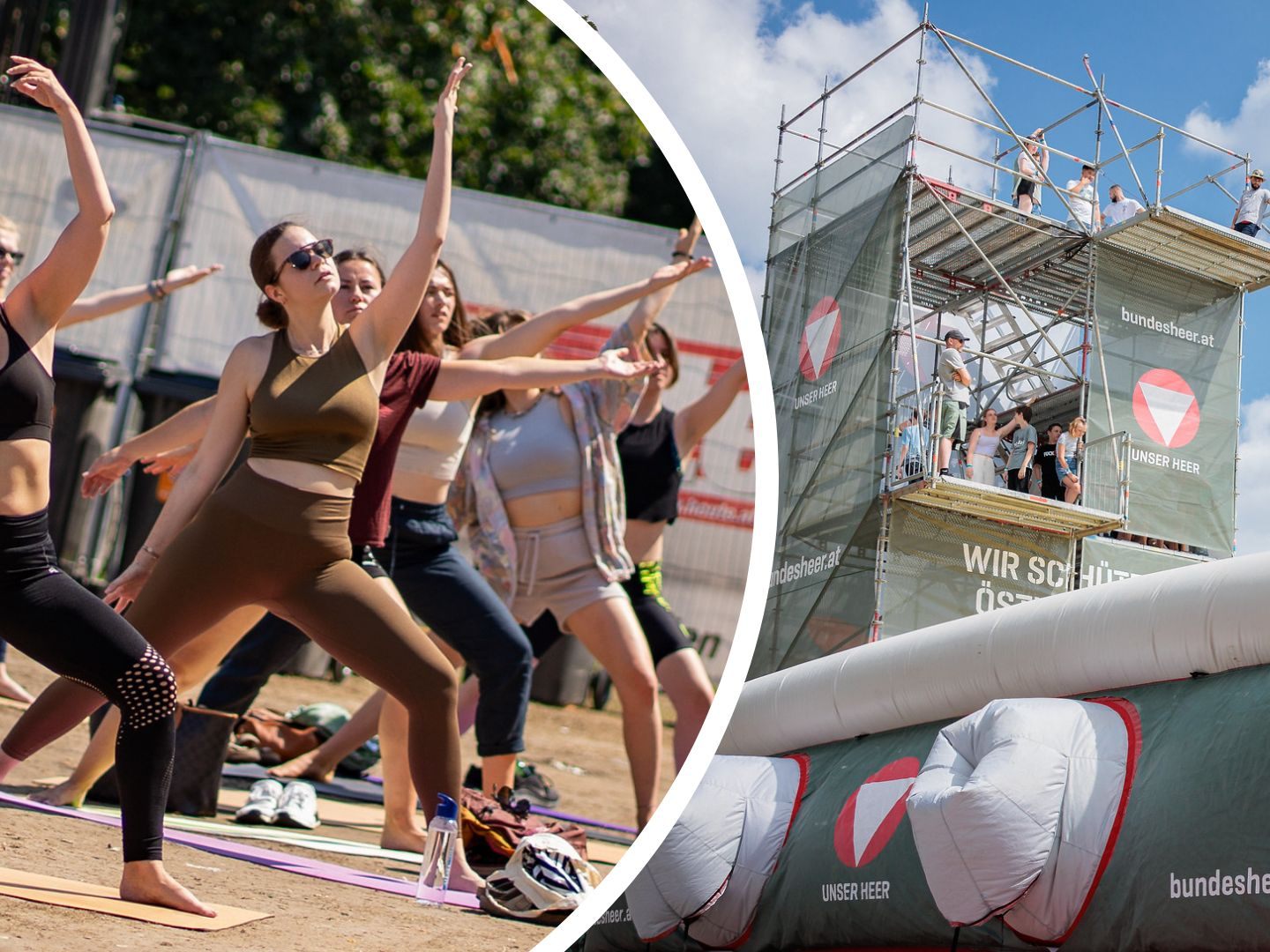 Das Sportprogramm beim Wiener Donauinselfest 2024.