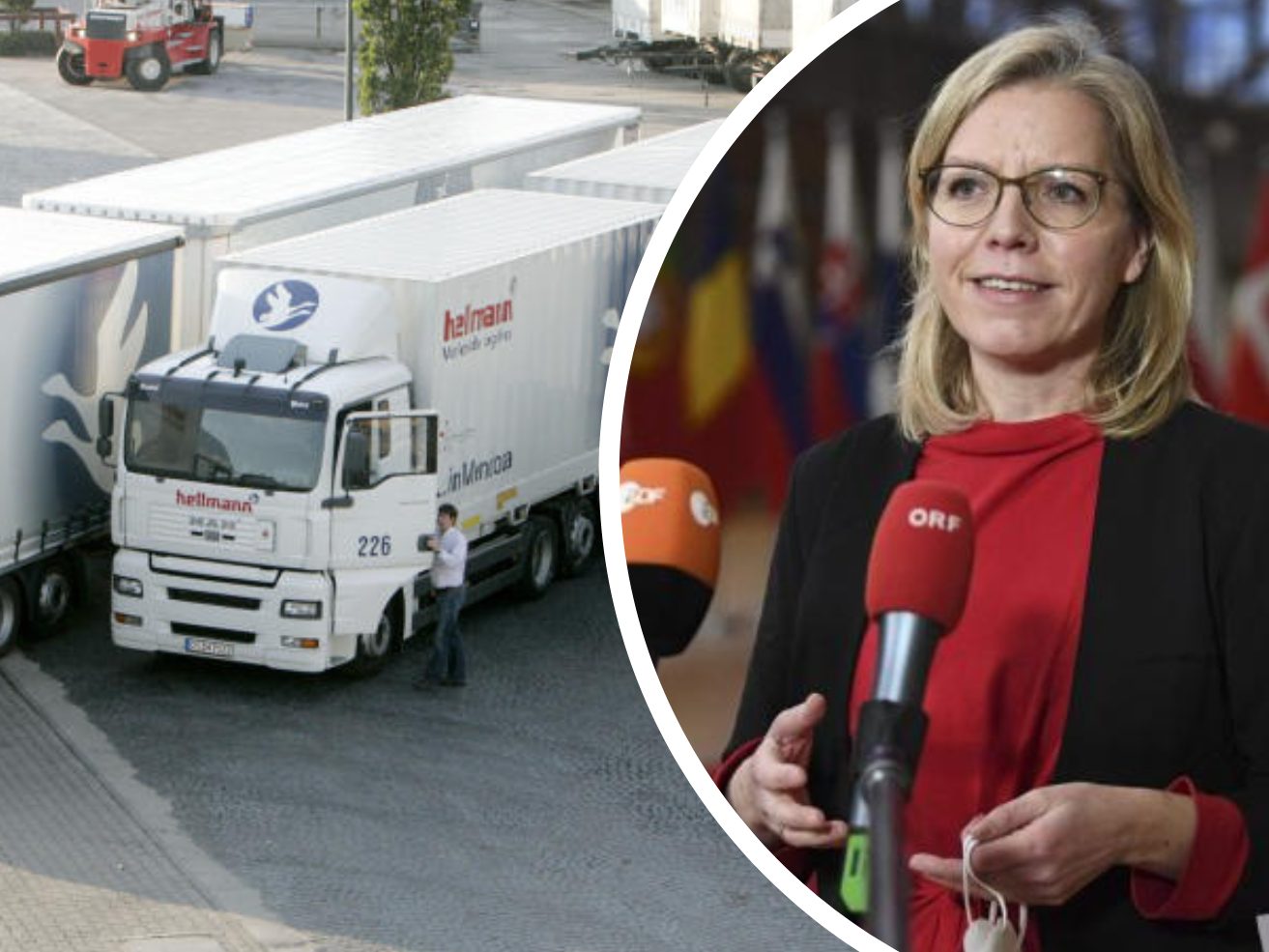 Gewessler will keine Gigaliner auf Österreichs Straßen.