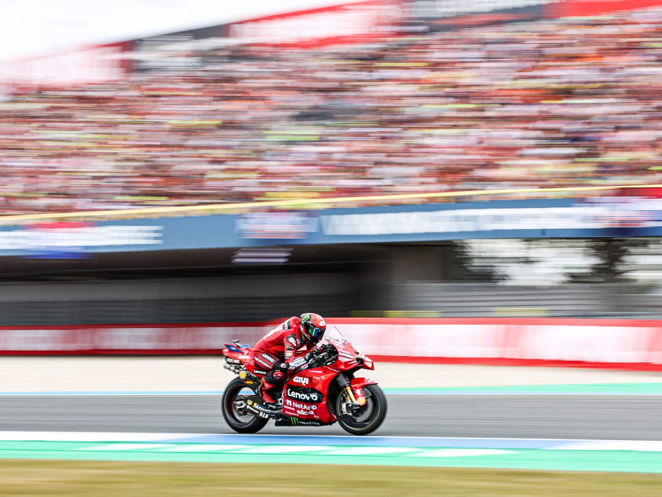 Francesco Bagnaia gewinnt auch das Rennen am Sonntag.