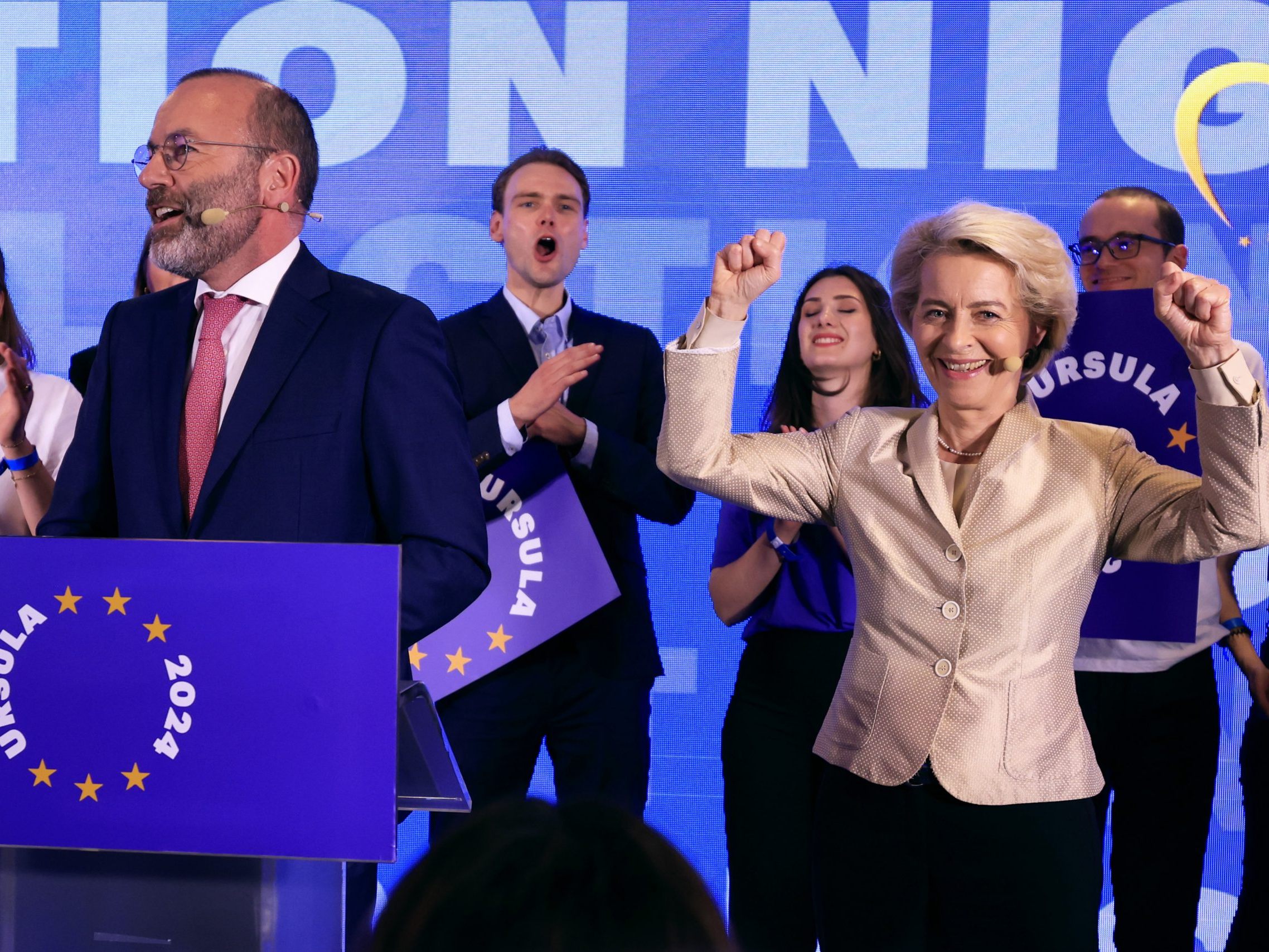 Erste Ergebnisse bestätigen den Rechtsruck und den EVP-Sieg bei der EU-Wahl.