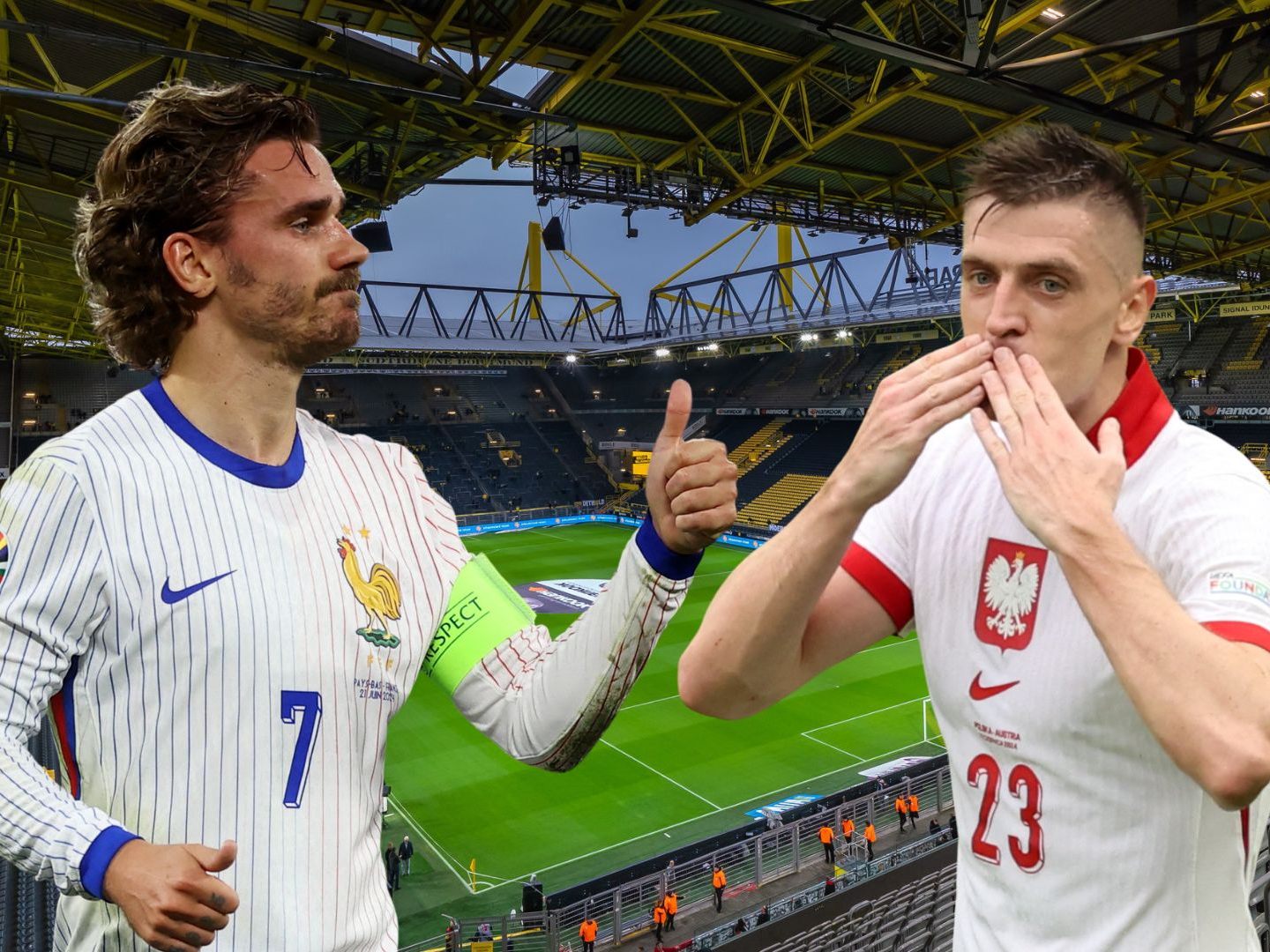 Frankreich trifft heute im Dortmunder Signal-Iduna-Park auf Polen. Frankreich trifft heute im Dortmunder Signal-Iduna-Park auf Polen.