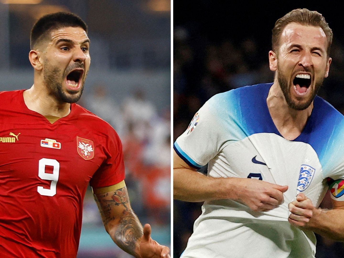 Serbien trifft am Sonntagabend auf England.