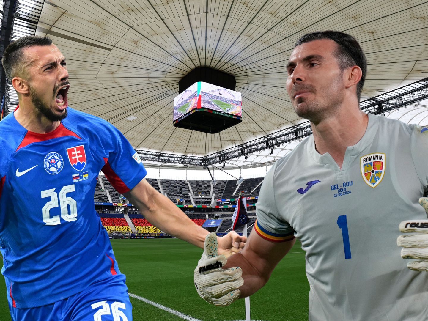 Die Slowaken treffen heute um 18:00 Uhr in Frankfurt auf die Rumänen.