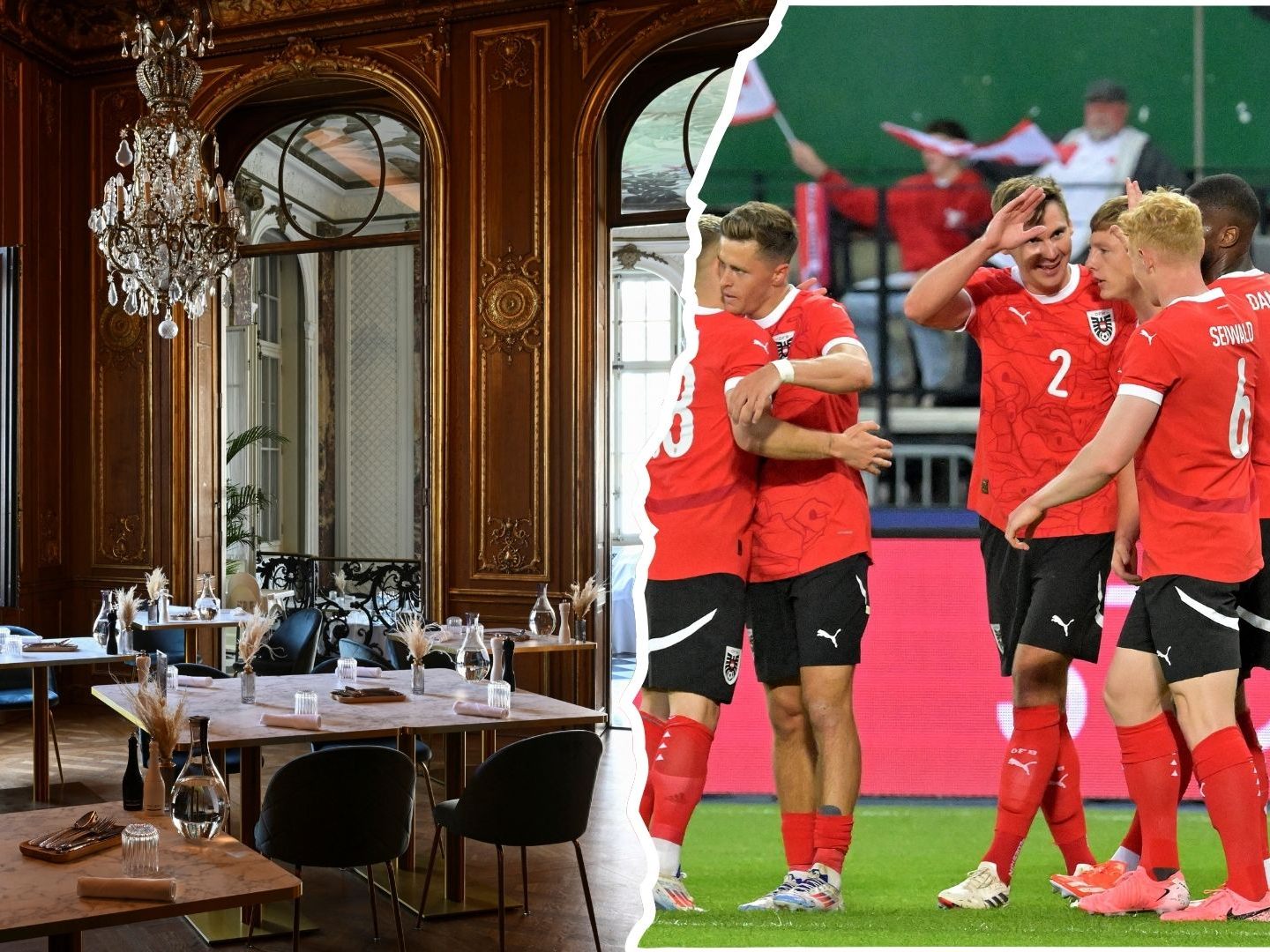 Die österreichische Nationalmannschaft zieht für die Europameisterschaft in das Berliner Schlosshotel Grunewald Die österreichische Nationalmannschaft zieht für die Europameisterschaft in das Berliner Schlosshotel Grunewald