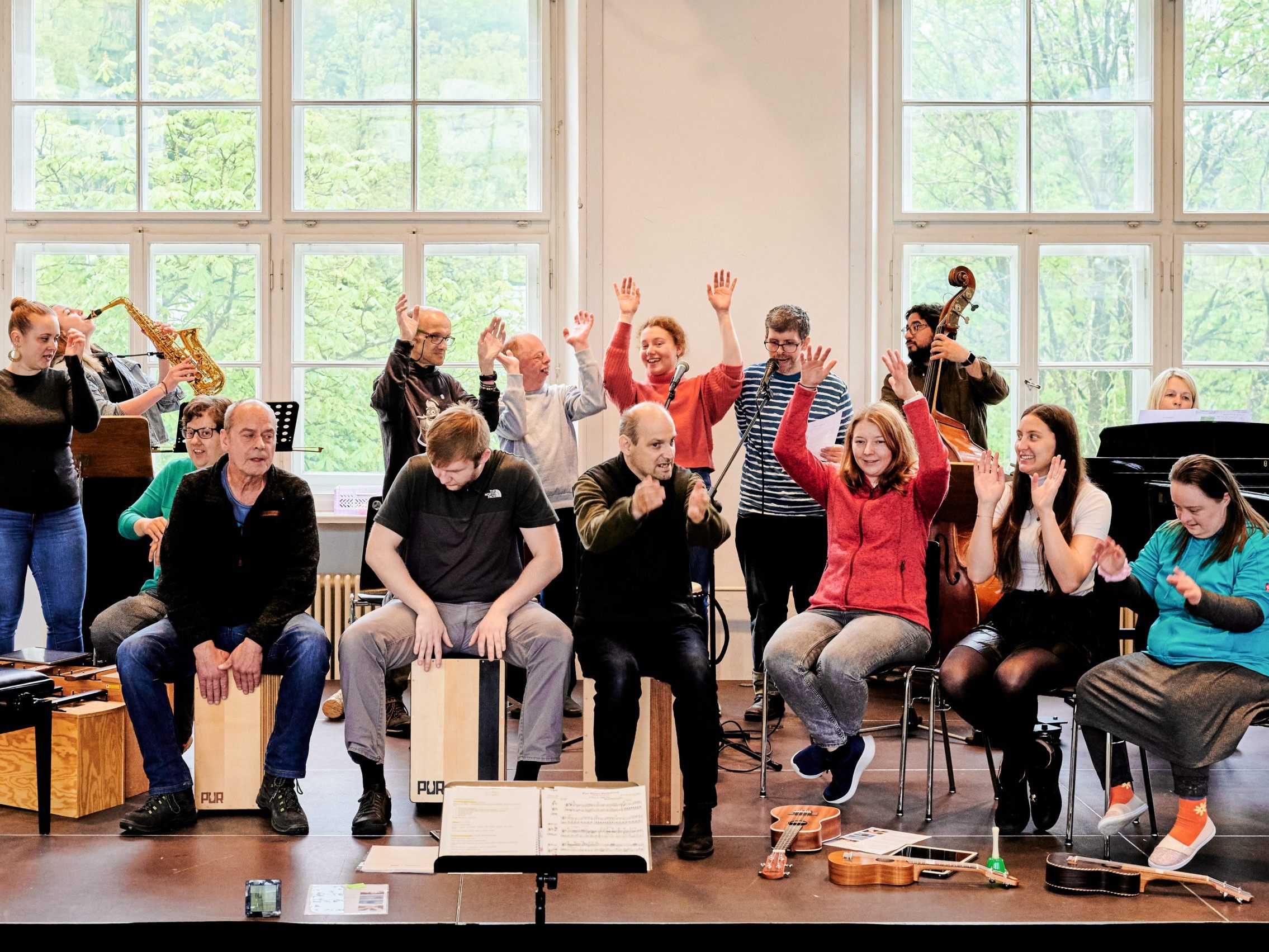 Auch bei der zweiten Auflage des Konzerts „Musik Inklusiv(e)“ stehen Menschen mit und ohne Behinderung gemeinsam auf der Bühne.