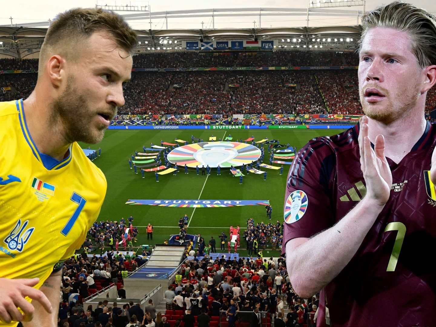 Die Ukraine trifft heute in Stuttgart auf Gruppenfavorit Belgien.