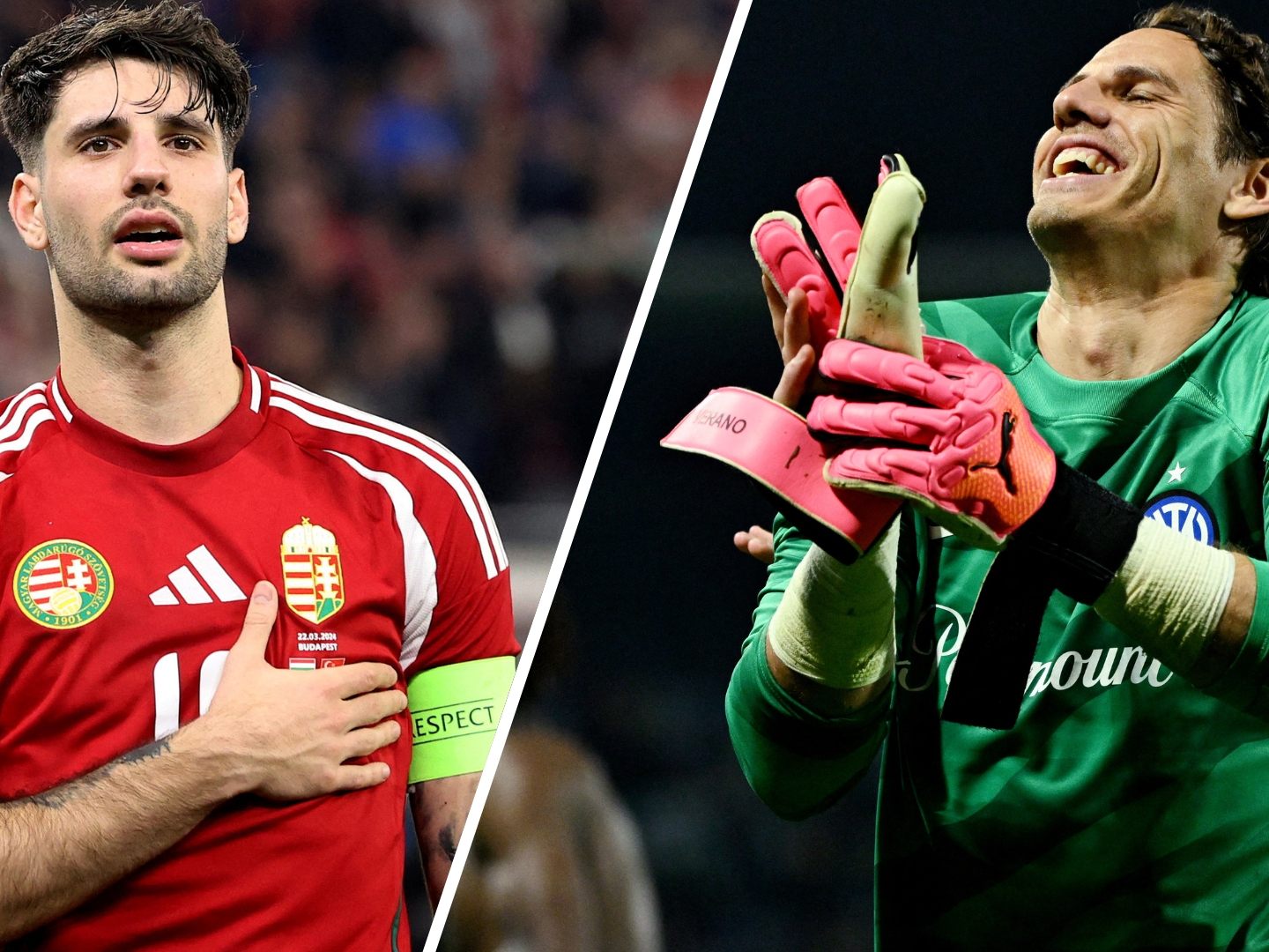 Ein spannendes Duell im EM-Duell: Szoboszlai (l.) gegen Sommer (r.). Ein spannendes Duell im EM-Duell: Szoboszlai (l.) gegen Sommer (r.).