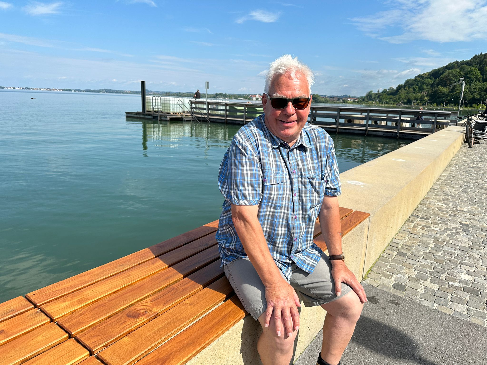 Walter Österle aus Bregenz ist öfters am See. Walter Österle aus Bregenz ist öfters am See.