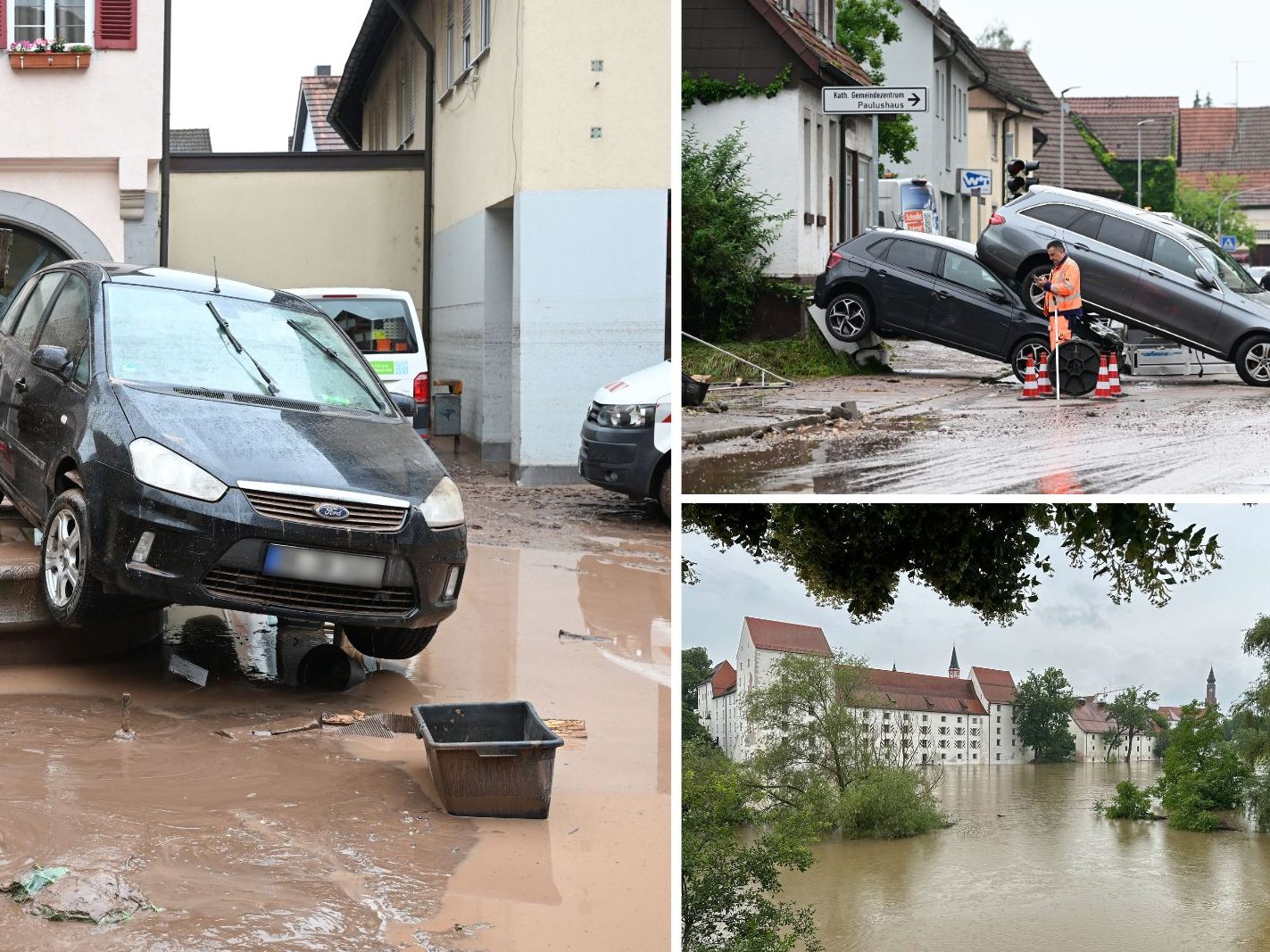Hochwasser in Süddeutschland: Lage in Bayern bleibt kritisch. Hochwasser in Süddeutschland: Lage in Bayern bleibt kritisch.